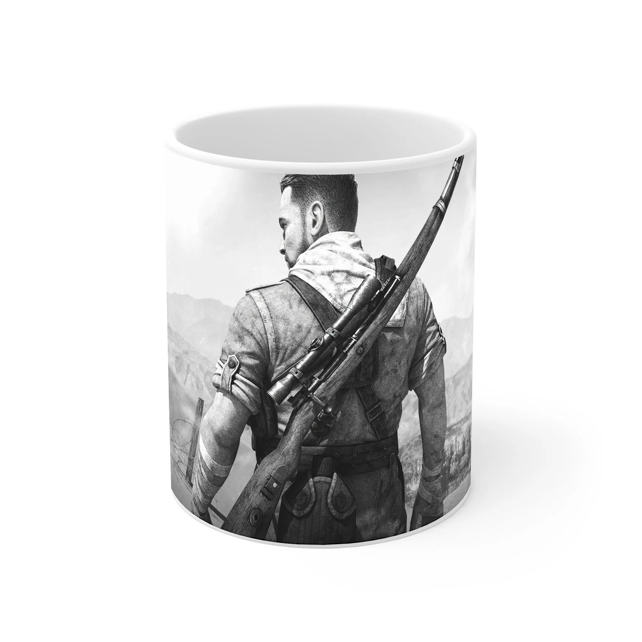 ماگ لیمینات طرح بازی Sniper Elite Game کد NM9443