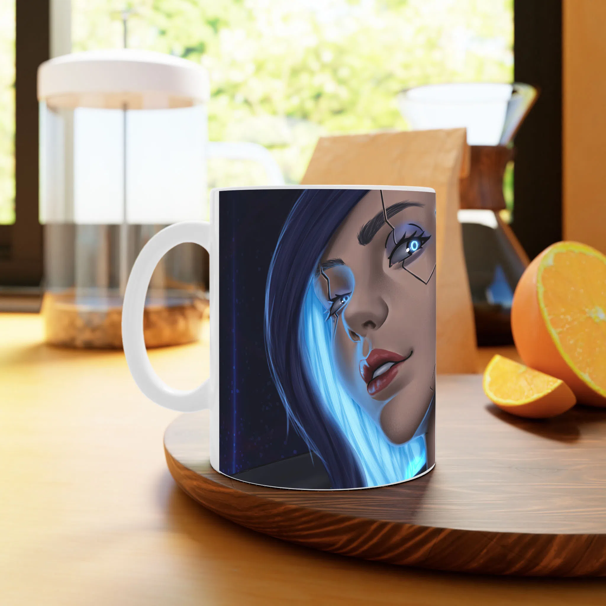 ماگ لیمینات طرح بازی سایبرپانک Cyberpunk 2077 Game کد NM6693 — تصویر 4