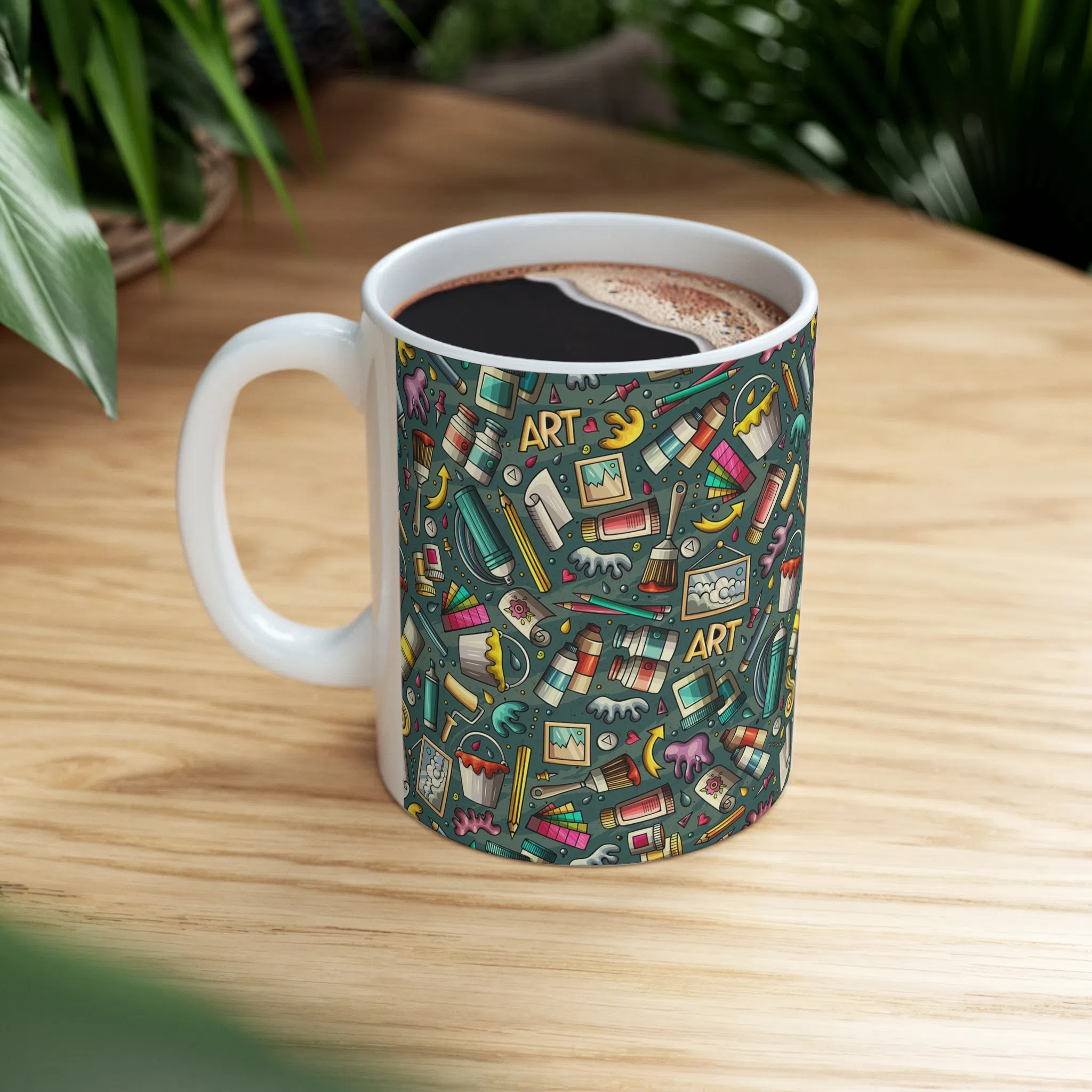 ماگ طرح پترن نقاشی مدل NM3260 — تصویر 4