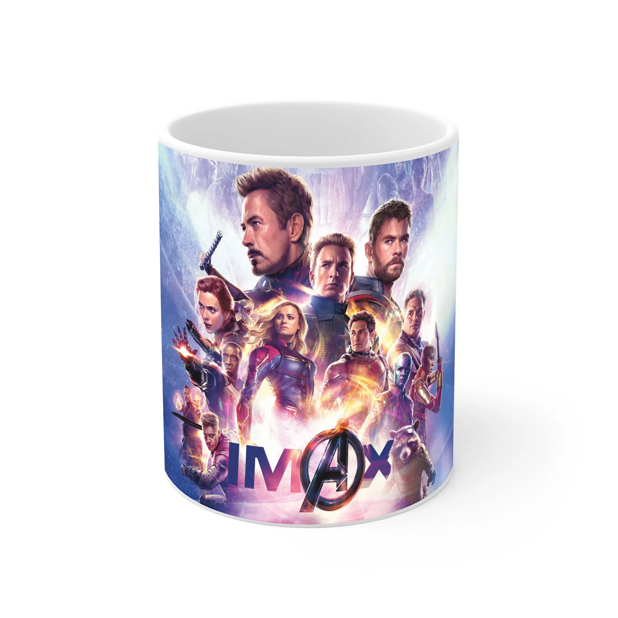 ماگ لیمینات طرح فیلم انتقام‌جویان Avengers طراحی حماسی IMAX از شخصیت‌های Endgame کد NM10607