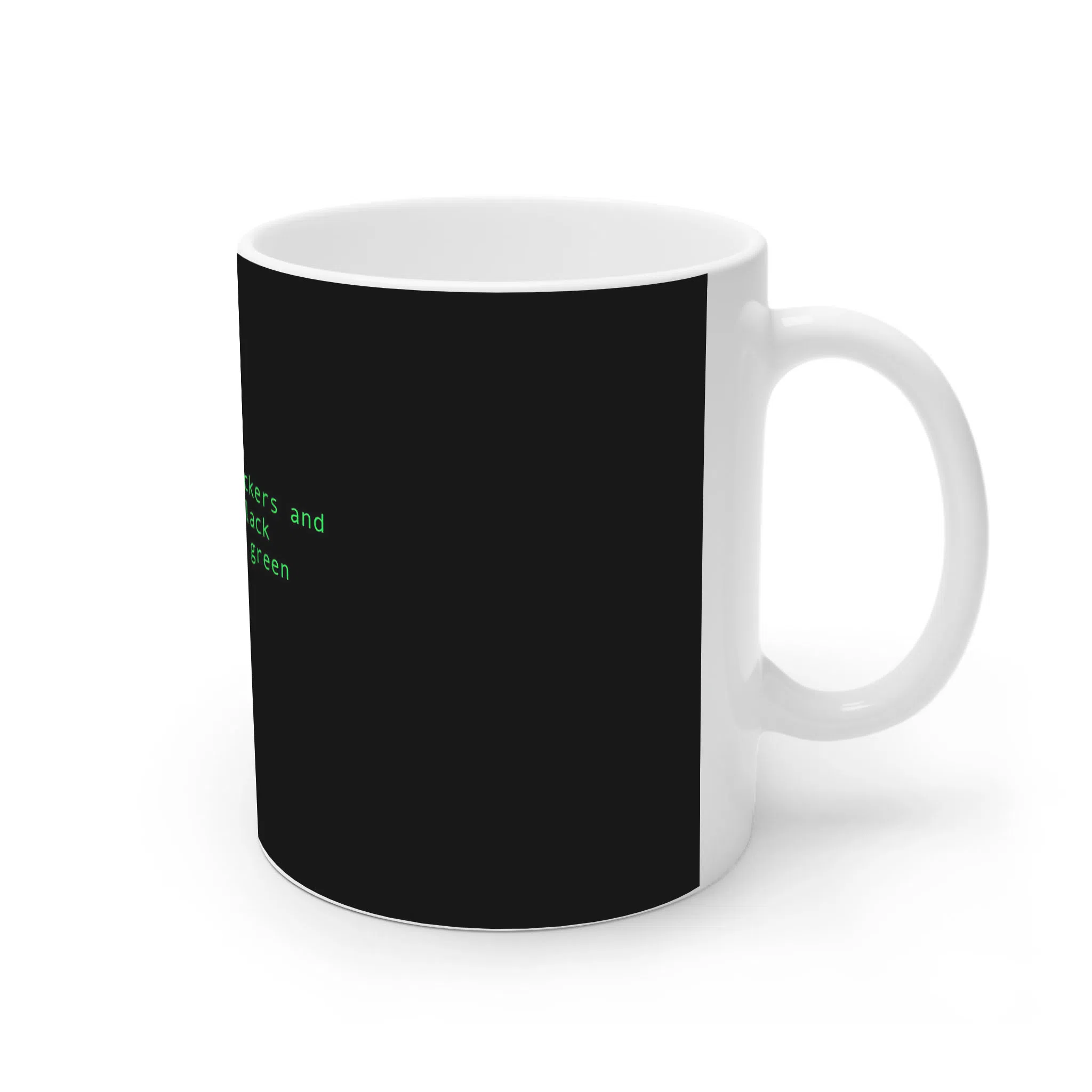 ماگ لیمینات طرح Black Terminals With Green Font Colors کد NM15143 — تصویر 2