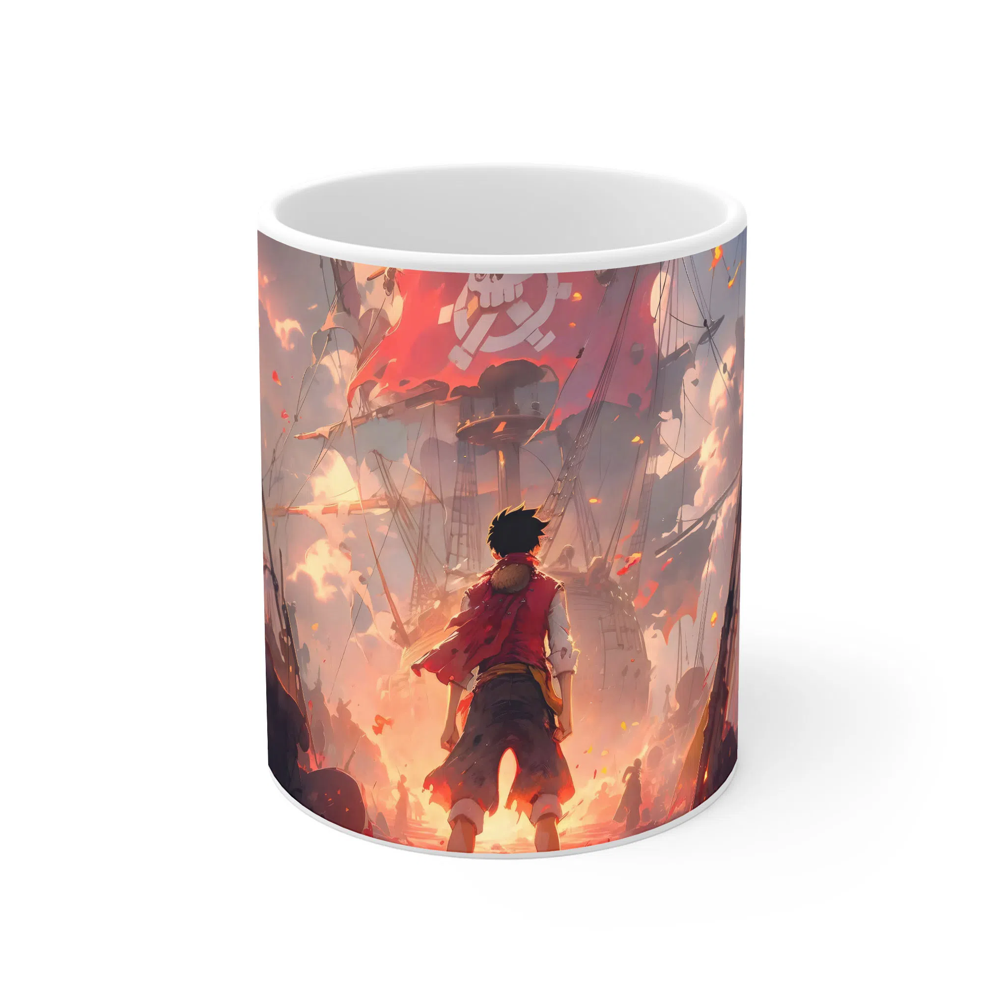 ماگ لیمینات طرح انیمه وان پیس لوفی - One Peace Monkey D Luffy کد NM3375
