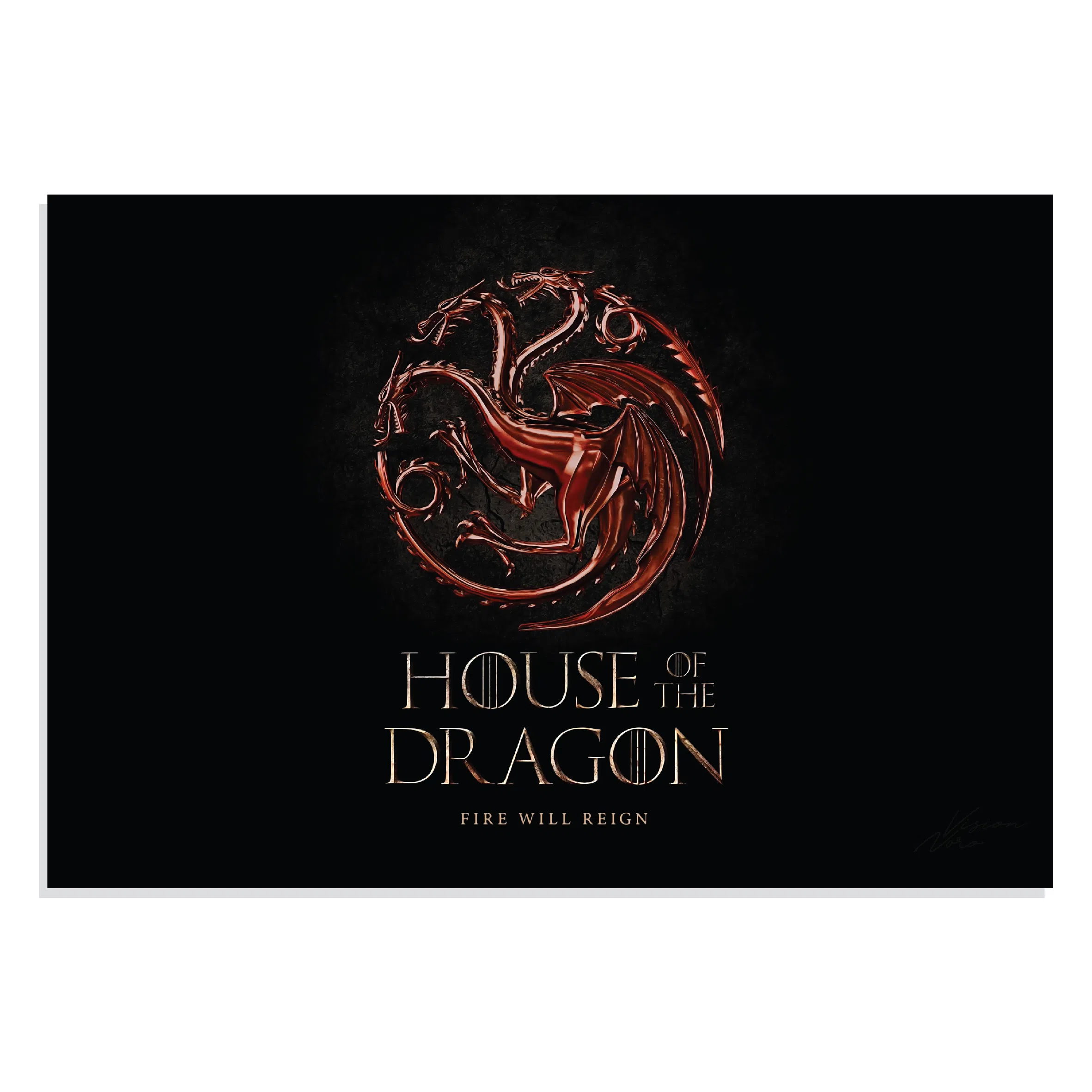پوستر طرح سریال House of the Dragon مدل NV0265