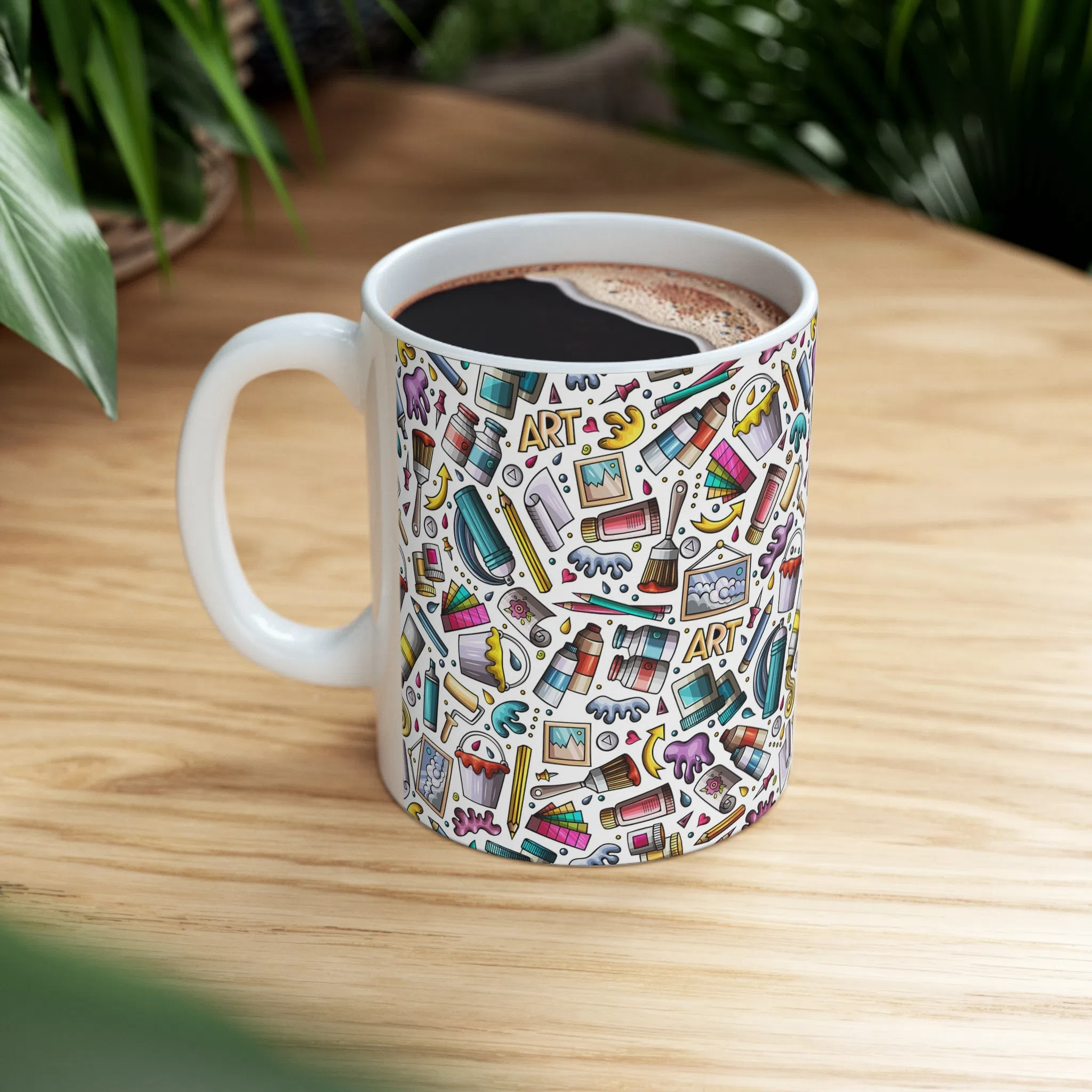 ماگ طرح رنگ و نقاشی مدل NM3259 — تصویر 4
