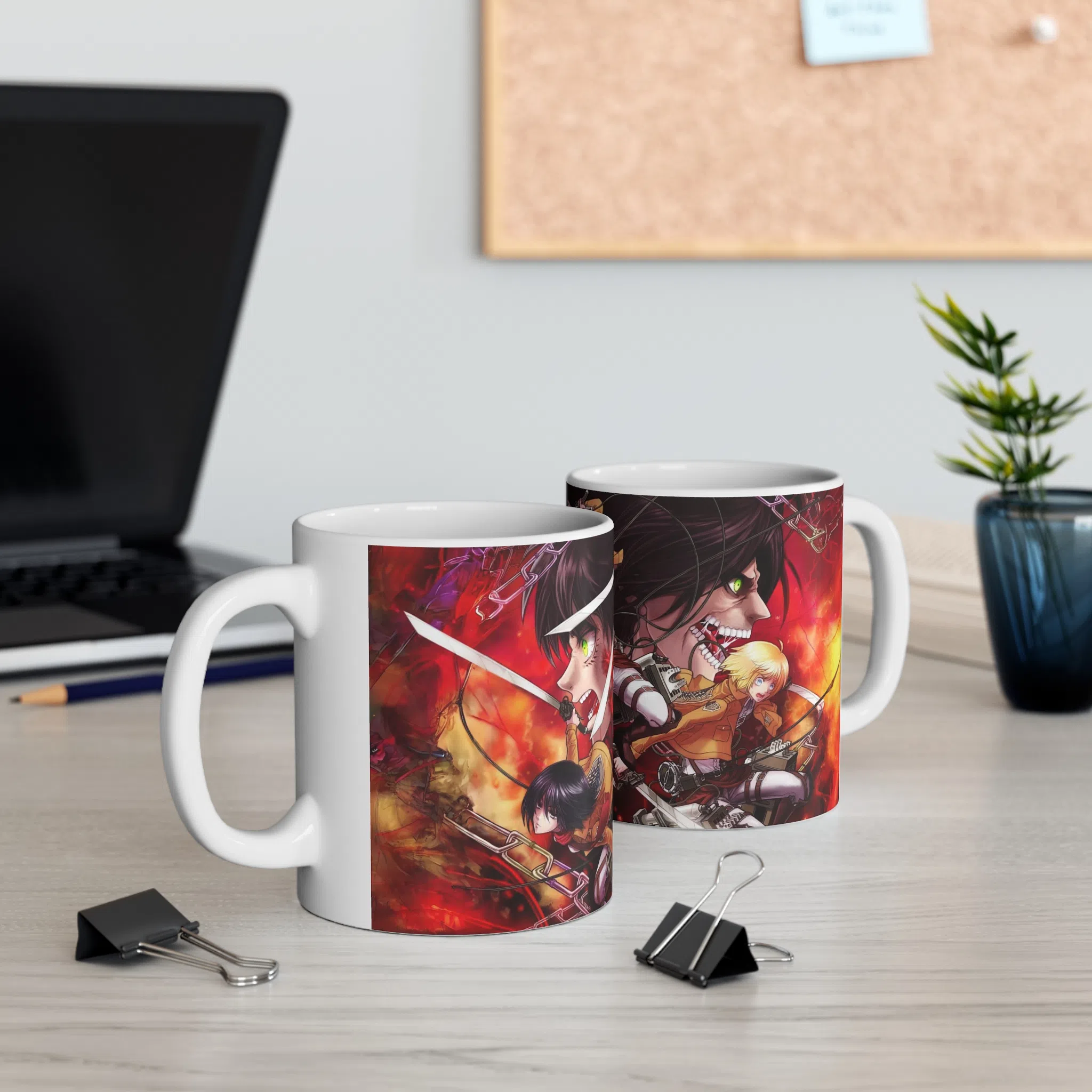 ماگ طرح انیمه اتک ان تایتان Attack on the Titan مدل NM2559 — تصویر 3