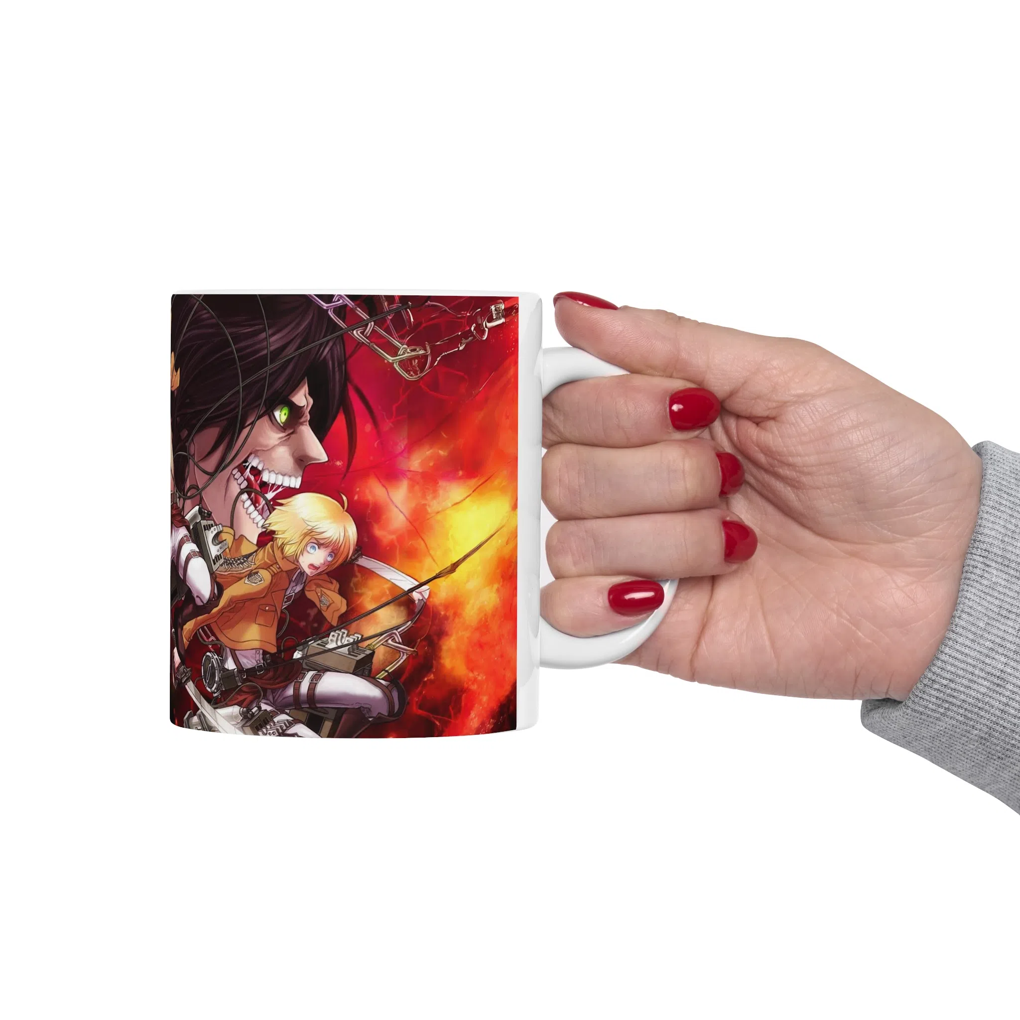 ماگ طرح انیمه اتک ان تایتان Attack on the Titan مدل NM2559 — تصویر 6