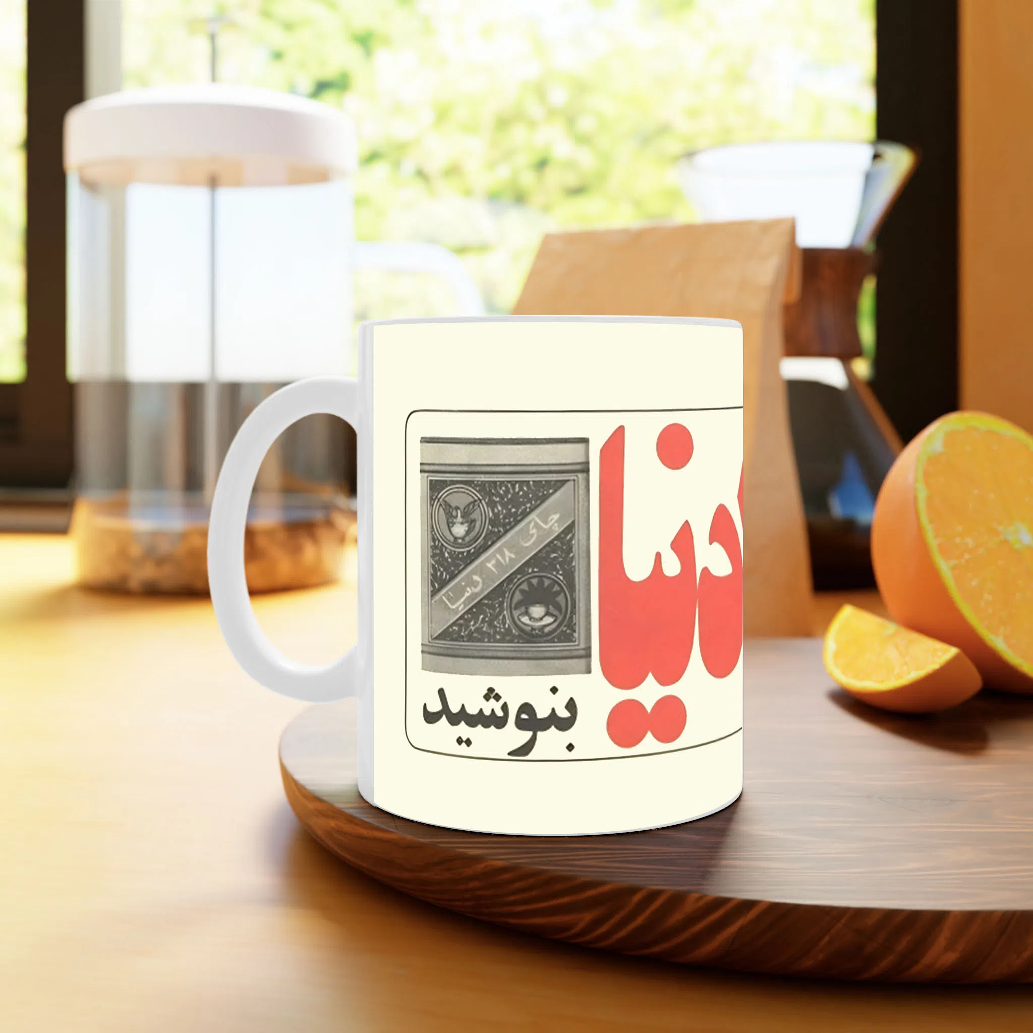 ماگ لیمینات طرح چای نوستالژی کد NM14550 — تصویر 4