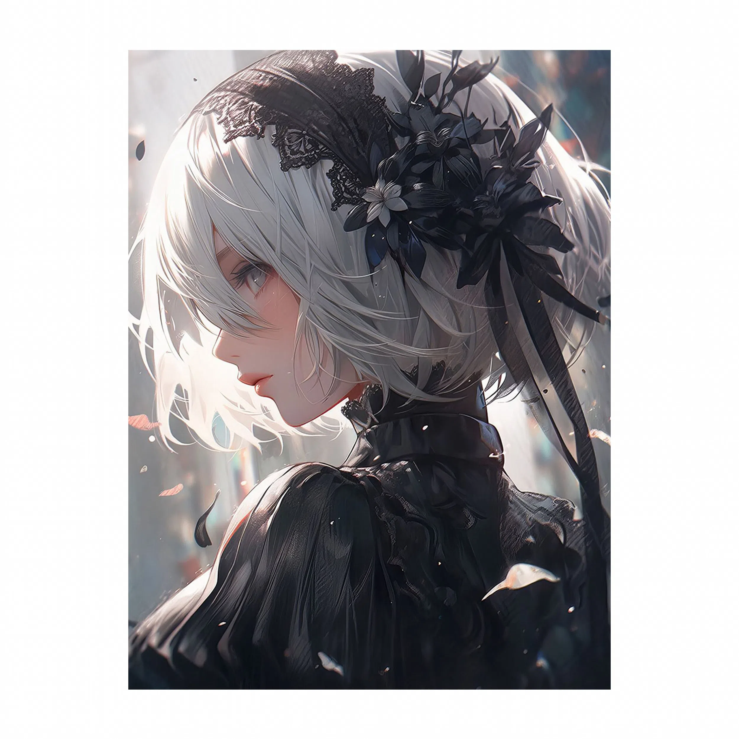 تابلو شاسی لیمینات طرح انیمه نایر اوتوماتا Nier Automata Ai مدل NV1266