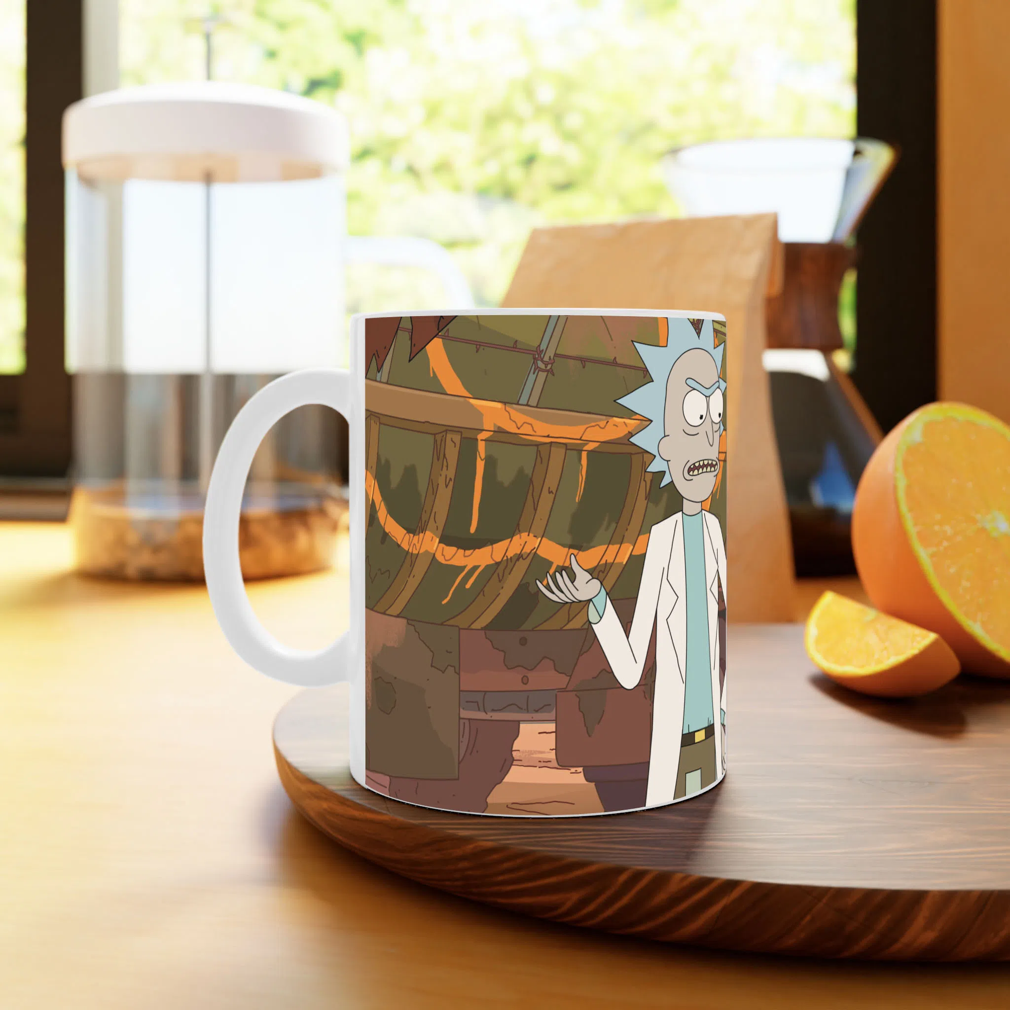 ماگ لیمینات طرح سریال ریک و مورتی Rick and Morty کد NM4917 — تصویر 3