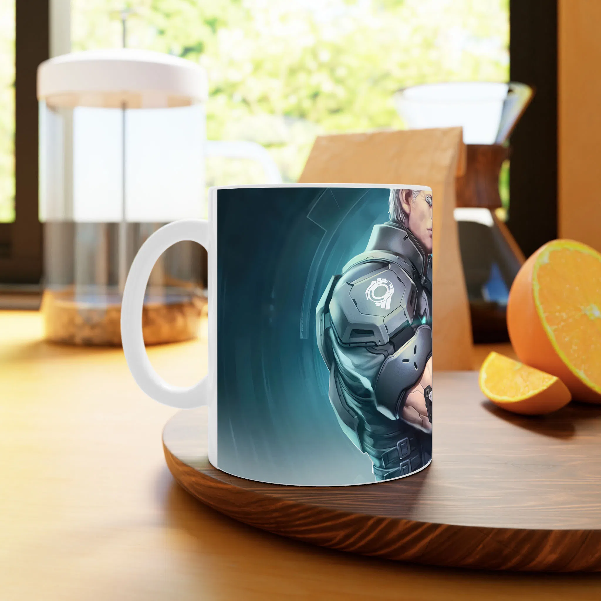 ماگ لیمینات طرح انیمه Ghost in the Shell کد NM0838 — تصویر 3