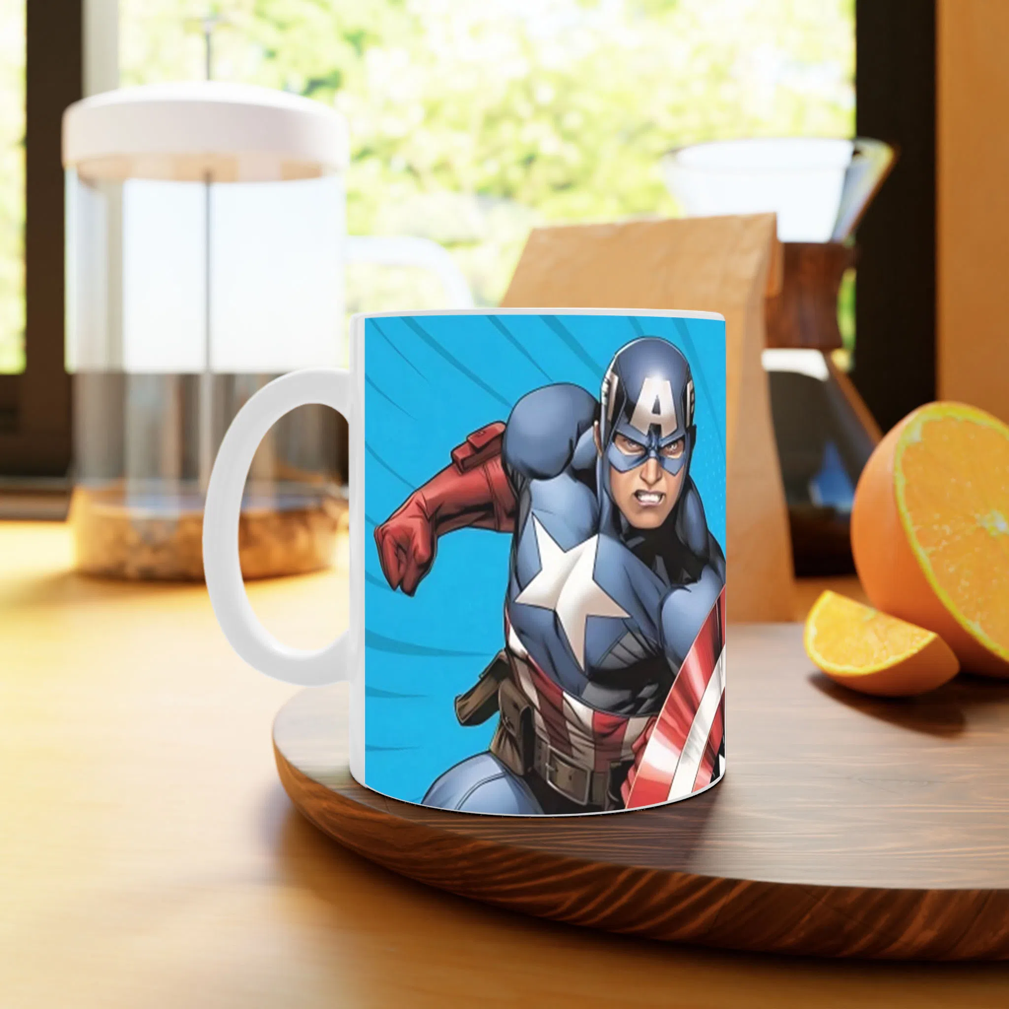 ماگ لیمینات طرح کاپیتان امریکا Captain America کد NM13472 — تصویر 4