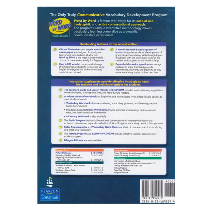 کتاب Word By Word Picture Dictionary Second Edition اثر Steven J. Molinsky And bill Bliss انتشارات الوندپویان — تصویر 2
