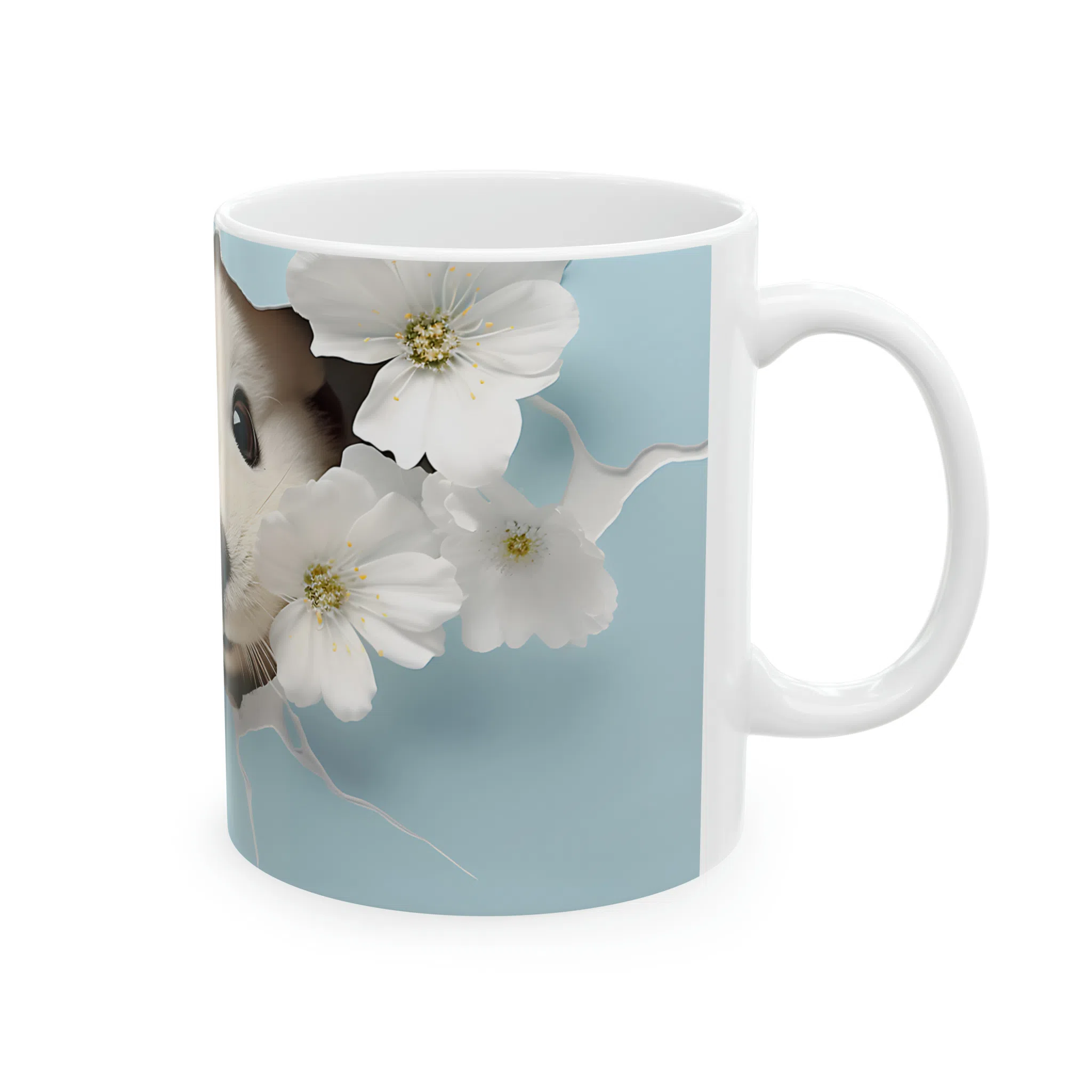 ماگ طرح سه بعدی سمور بامزه مدل NM3069 — تصویر 4
