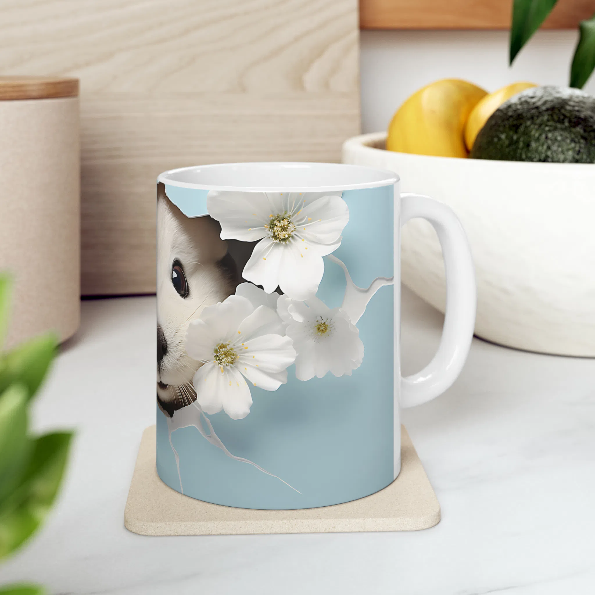 ماگ طرح سه بعدی سمور بامزه مدل NM3069 — تصویر 7