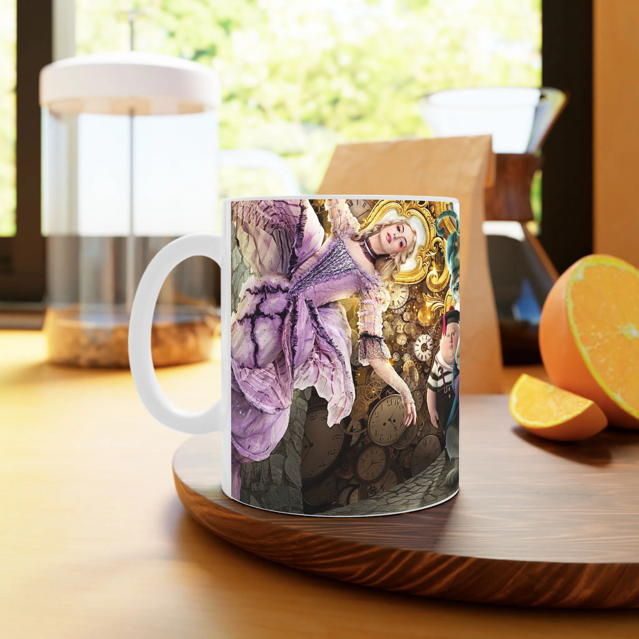 ماگ لیمینات طرح فیلم آلیس در سرزمین عجایب Alice in Wonderland کد NM10468 — تصویر 4