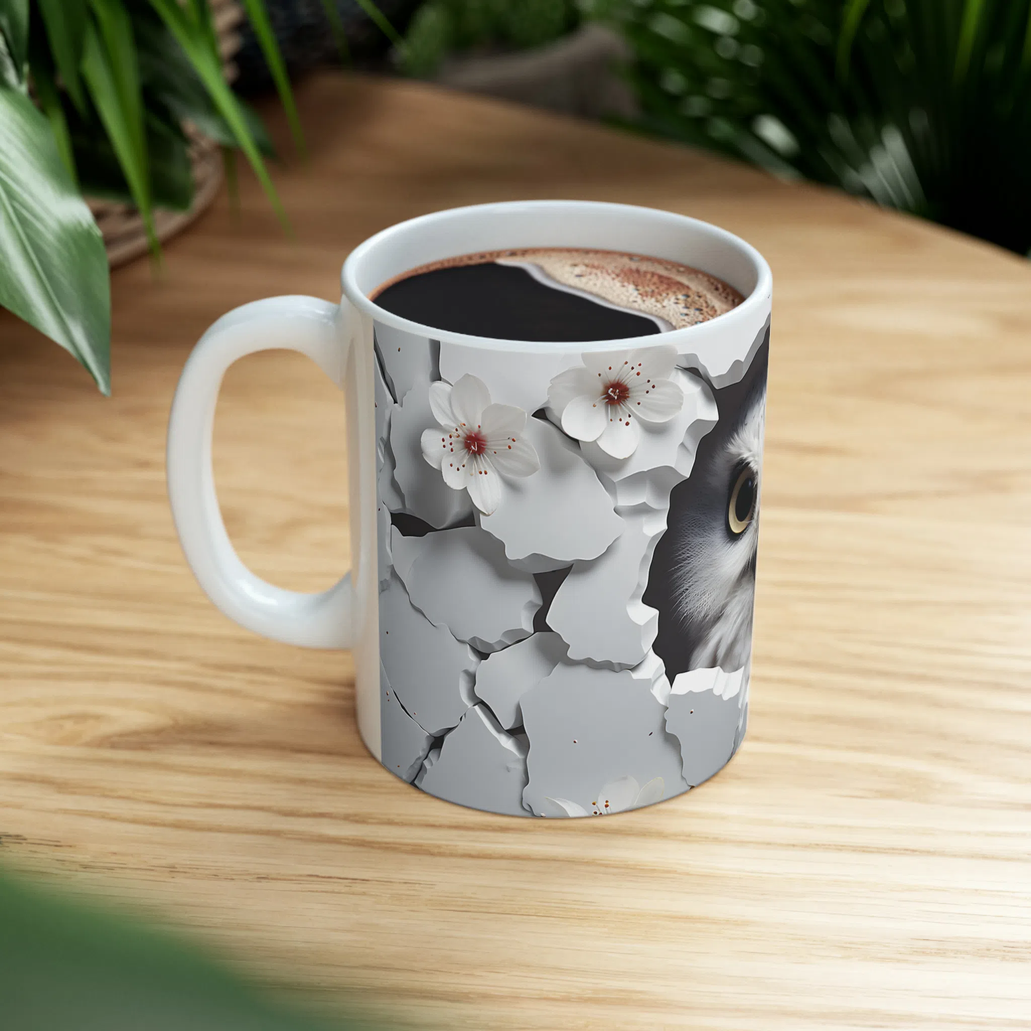 ماگ طرح سه بعدی حیوانات جغد owl مدل NM3182 — تصویر 4