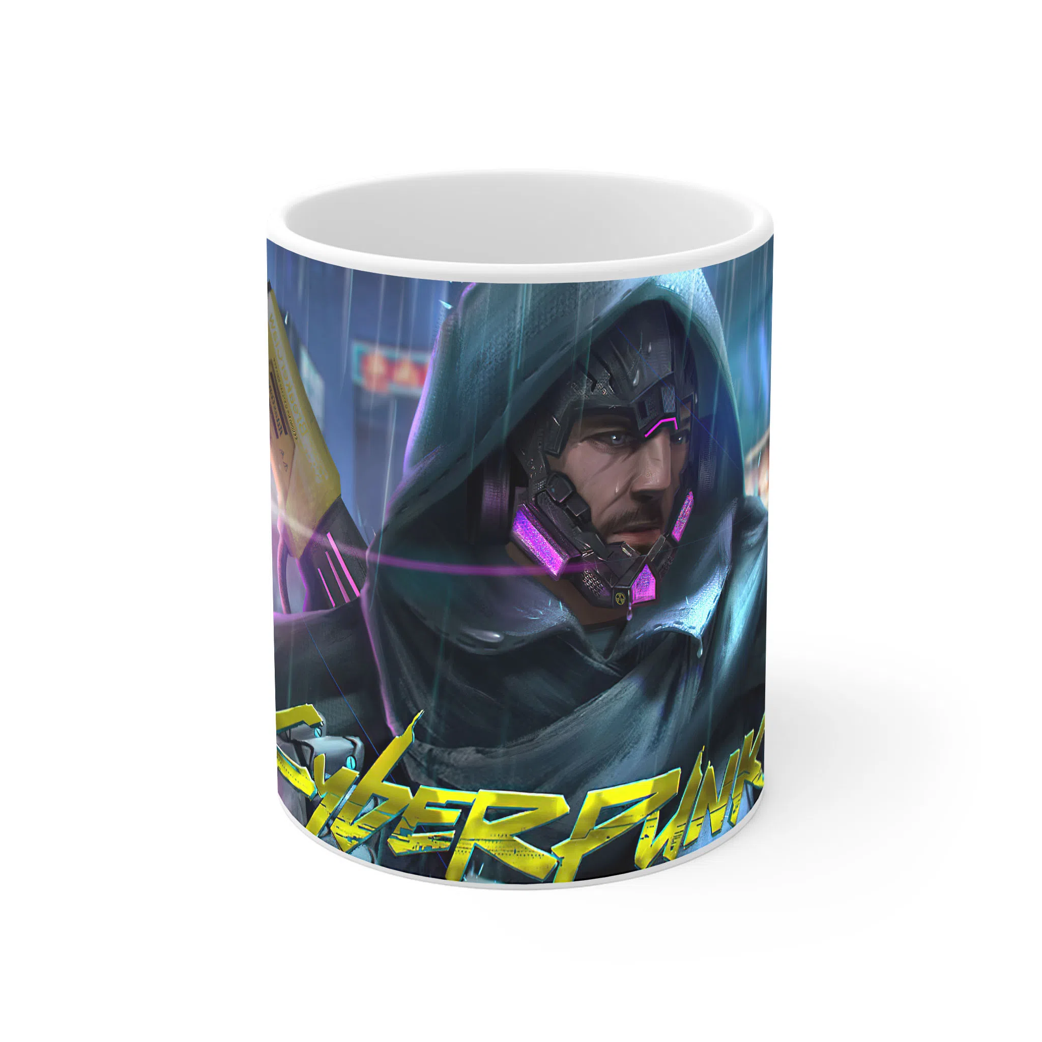 ماگ لیمینات طرح بازی سایبرپانک Cyberpunk 2077 Game کد NM6612 — تصویر 2