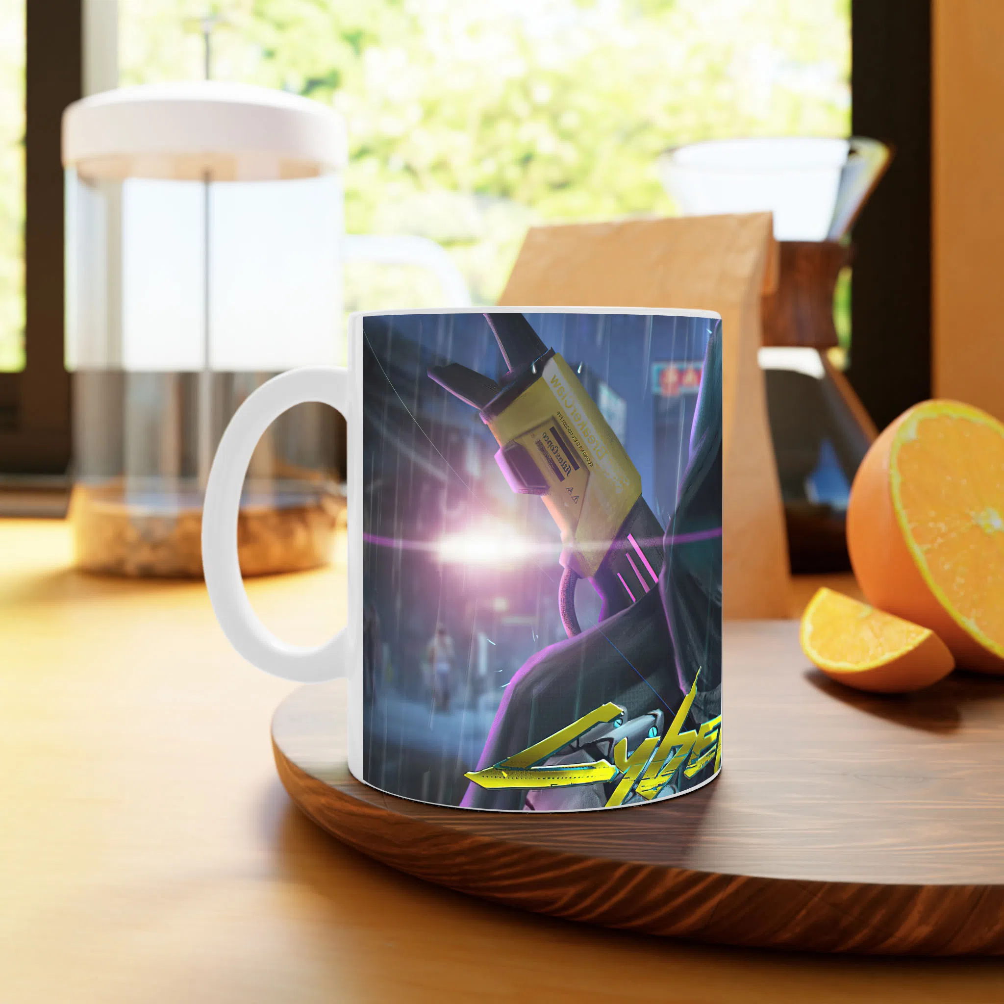 ماگ لیمینات طرح بازی سایبرپانک Cyberpunk 2077 Game کد NM6612 — تصویر 3