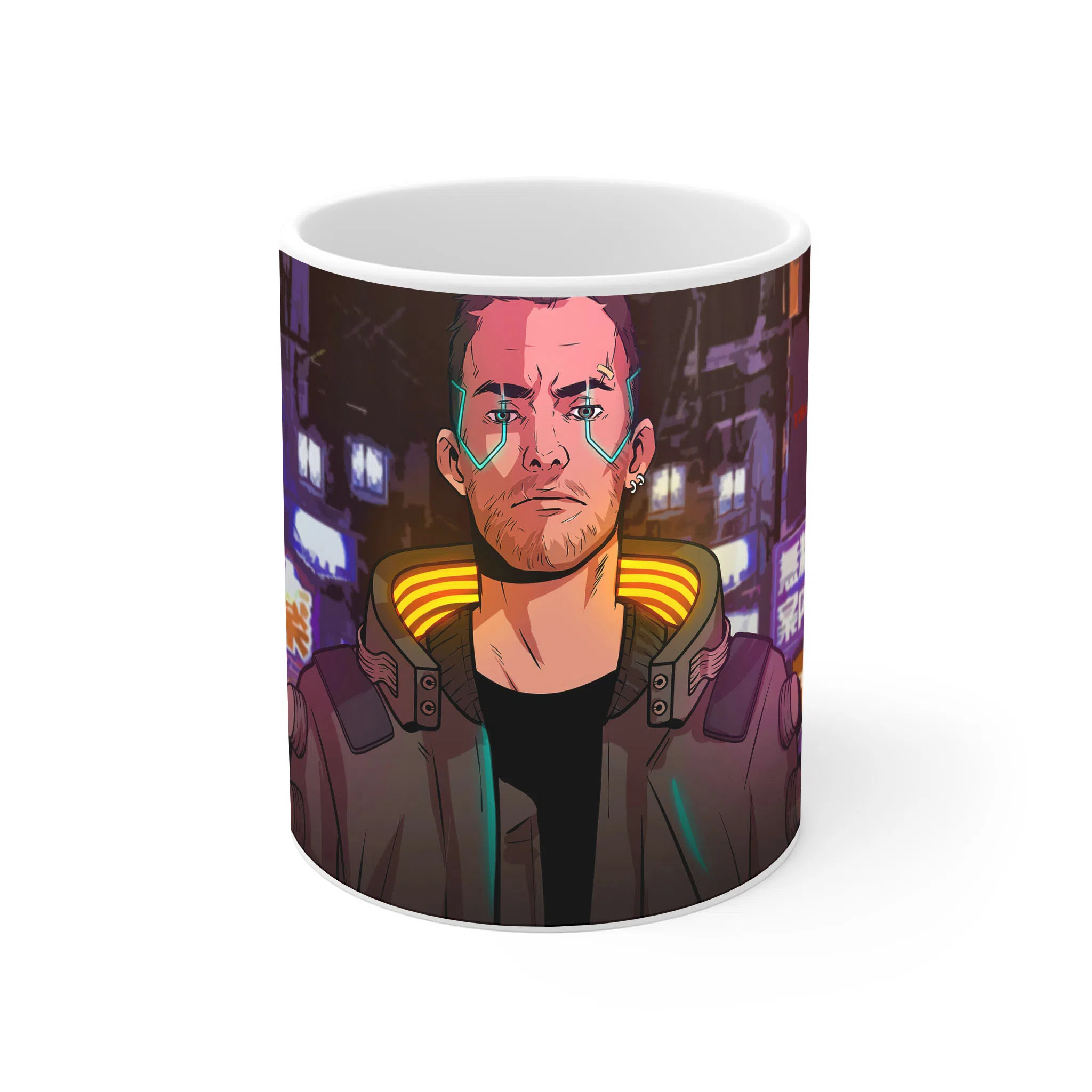 ماگ لیمینات طرح بازی سایبرپانک Cyberpunk 2077 Game کد NM6558 — تصویر 2