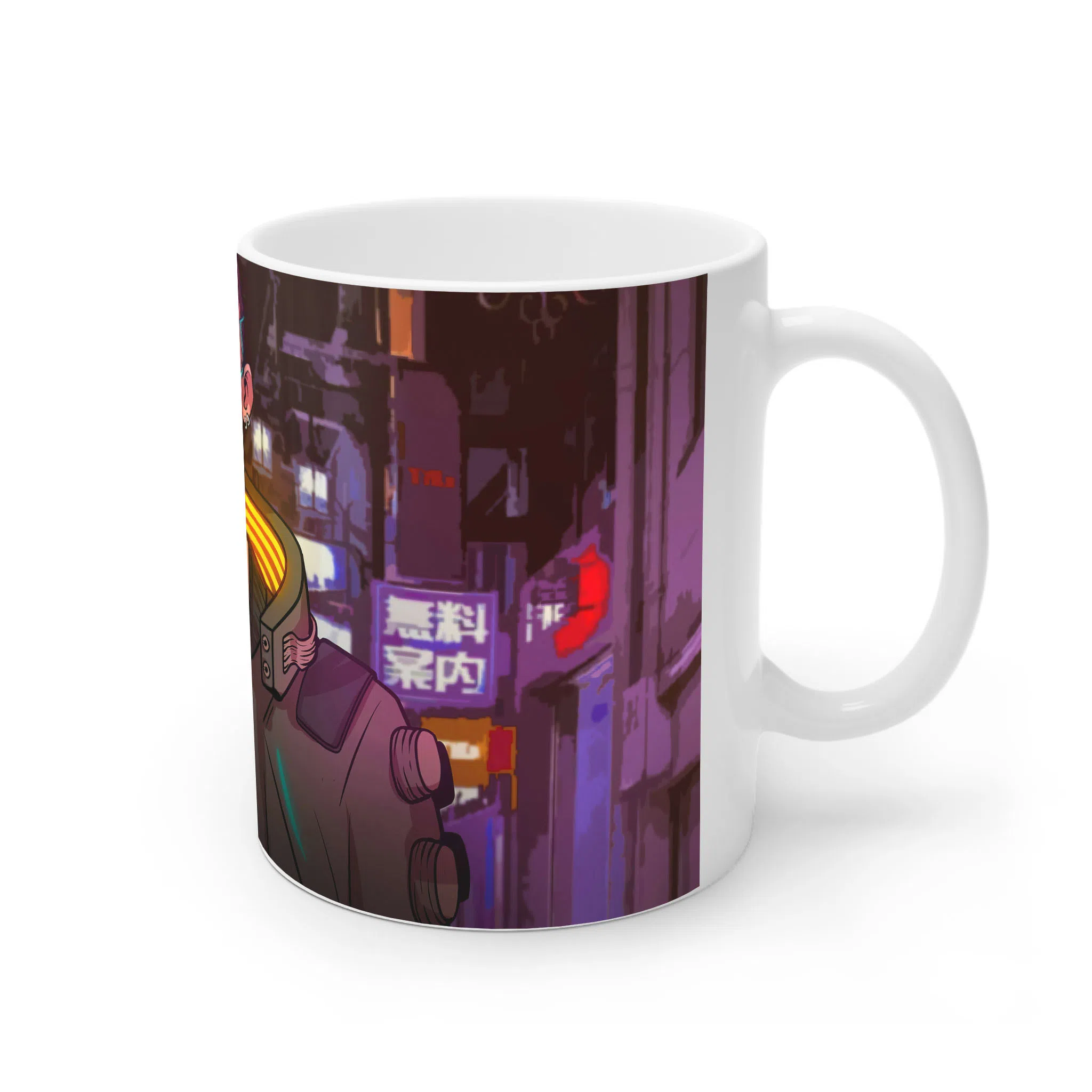 ماگ لیمینات طرح بازی سایبرپانک Cyberpunk 2077 Game کد NM6558 — تصویر 4