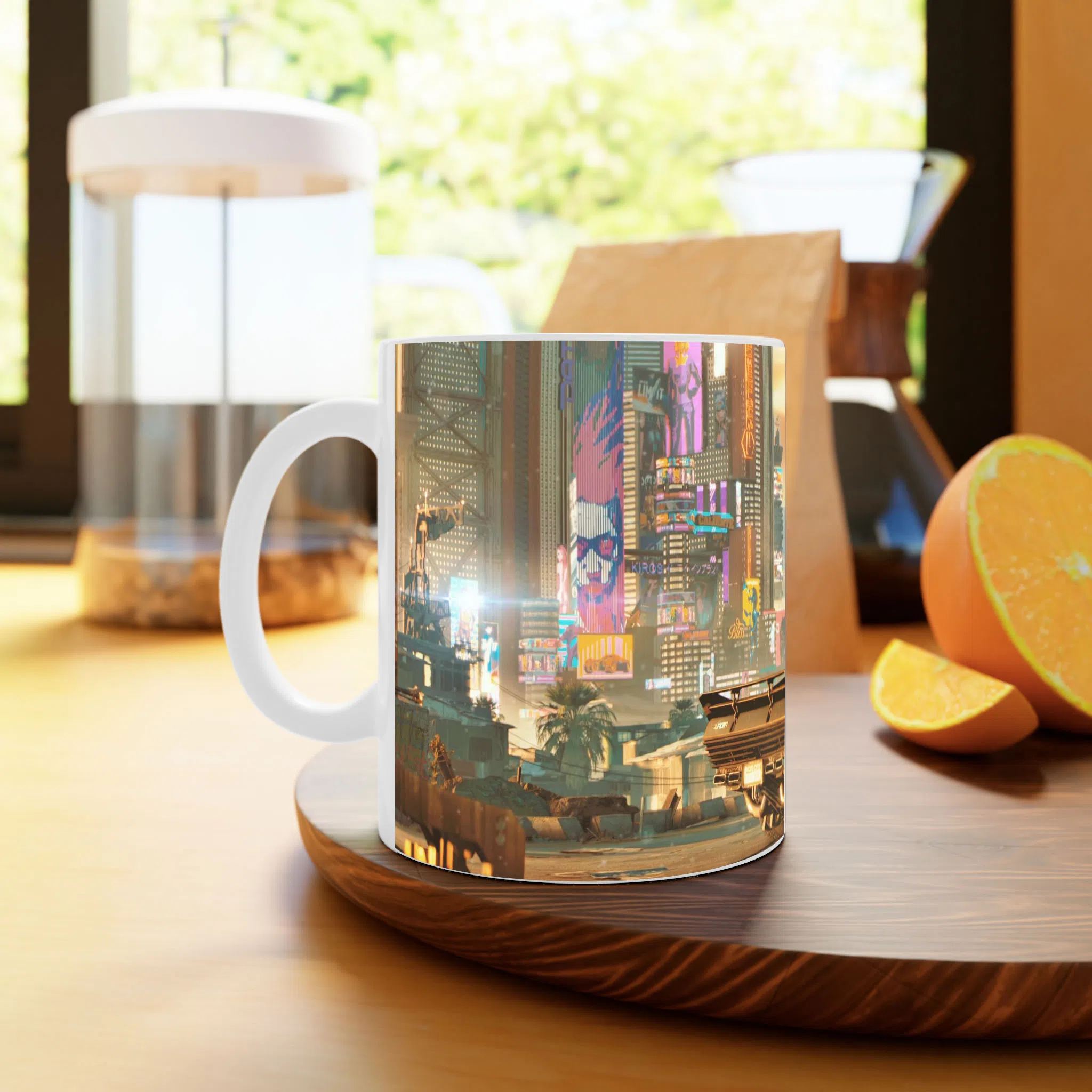 ماگ لیمینات طرح بازی سایبرپانک Cyberpunk 2077 Game کد NM6648 — تصویر 4