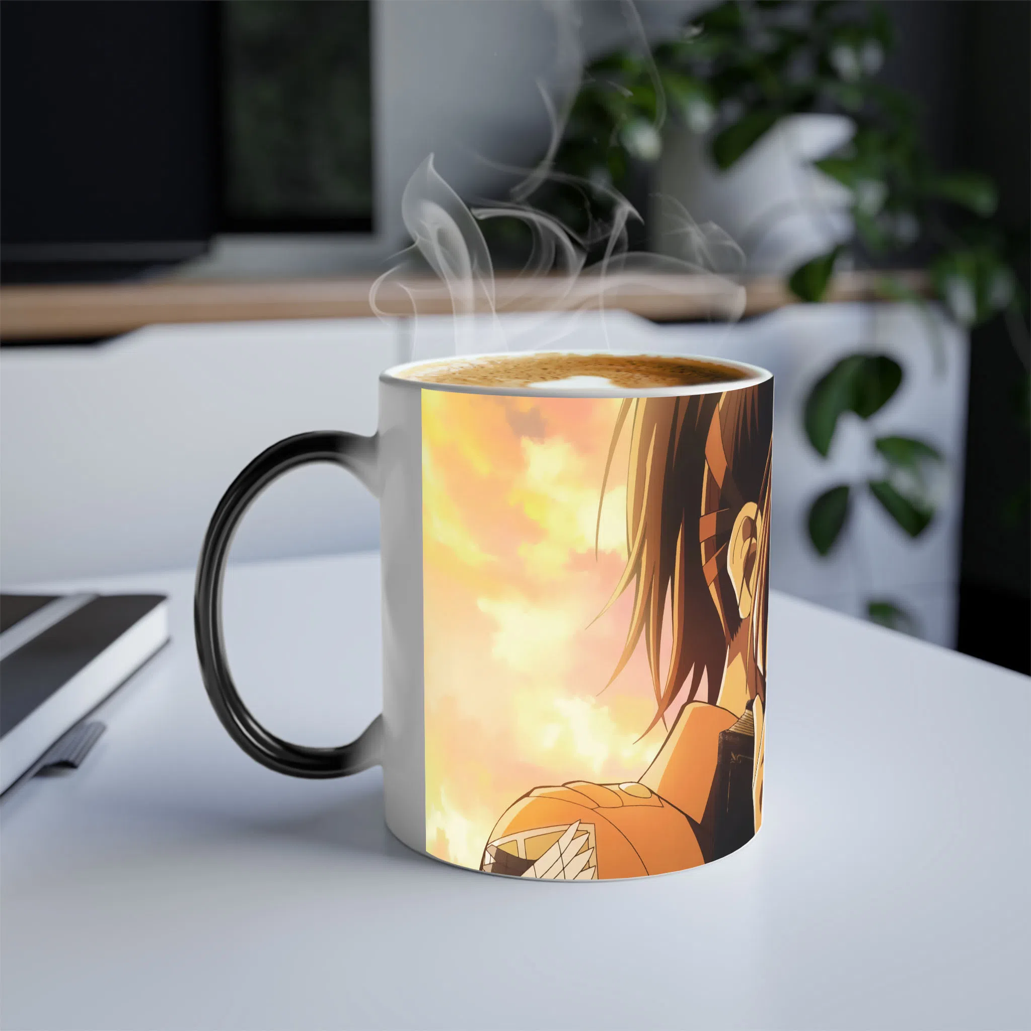 ماگ حرارتی  لیمینات طرح انیمه حمله به غول ها - Shingeki no Kyojin - Attack on Titan - Hange Zoe کد NM0494 — تصویر 3