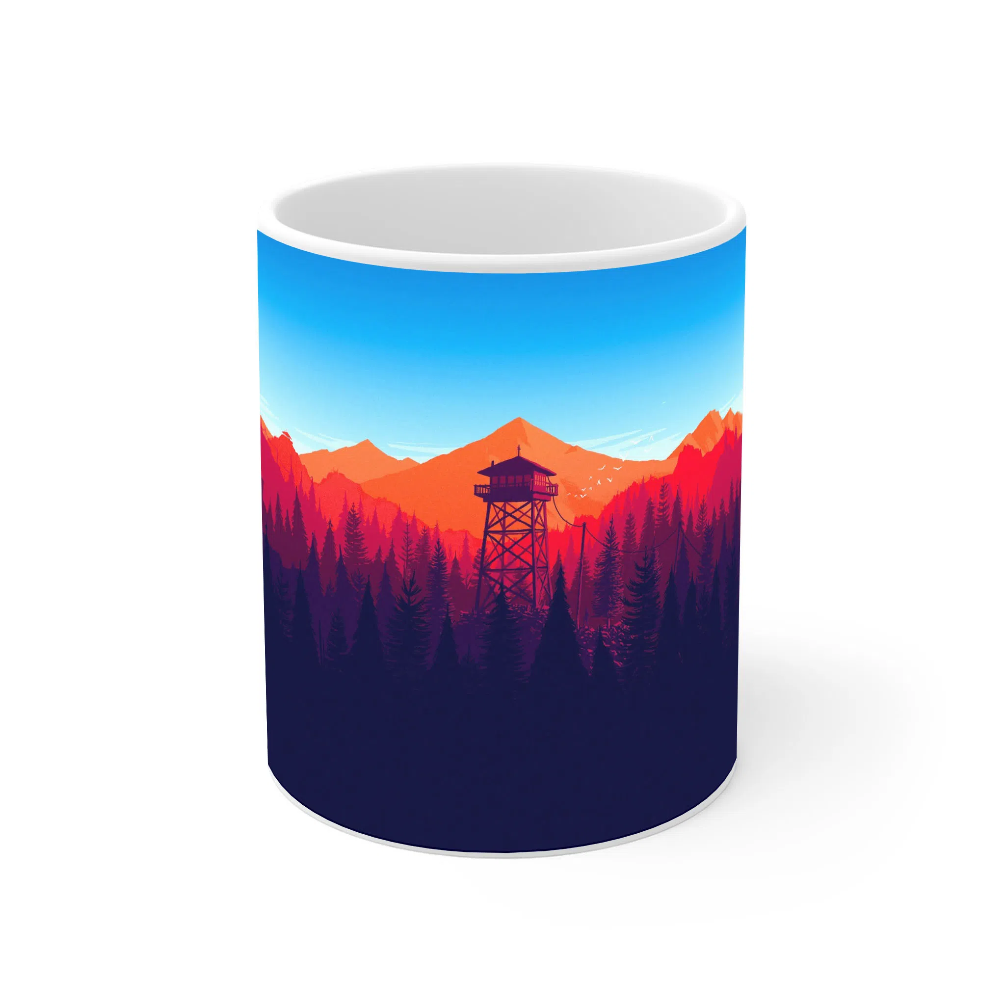 ماگ لیمینات طرح بازی Firewatch Game کد NM7264 — تصویر 4