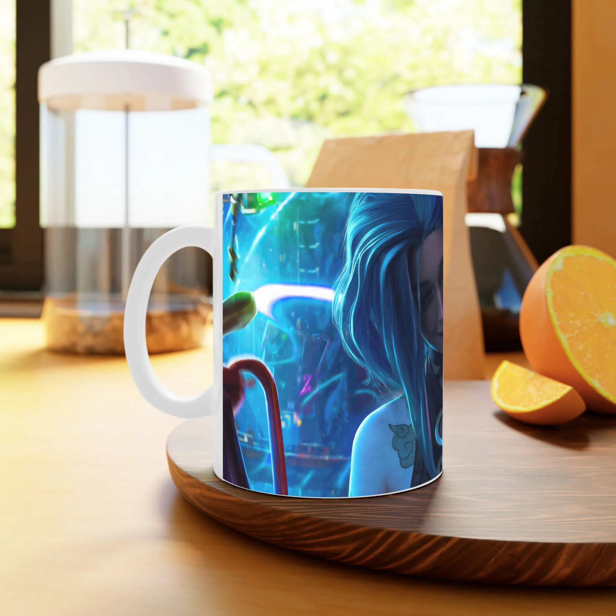 ماگ لیمینات طرح بازی Destiny Game شخصیت Jinx کد NM6970 — تصویر 4