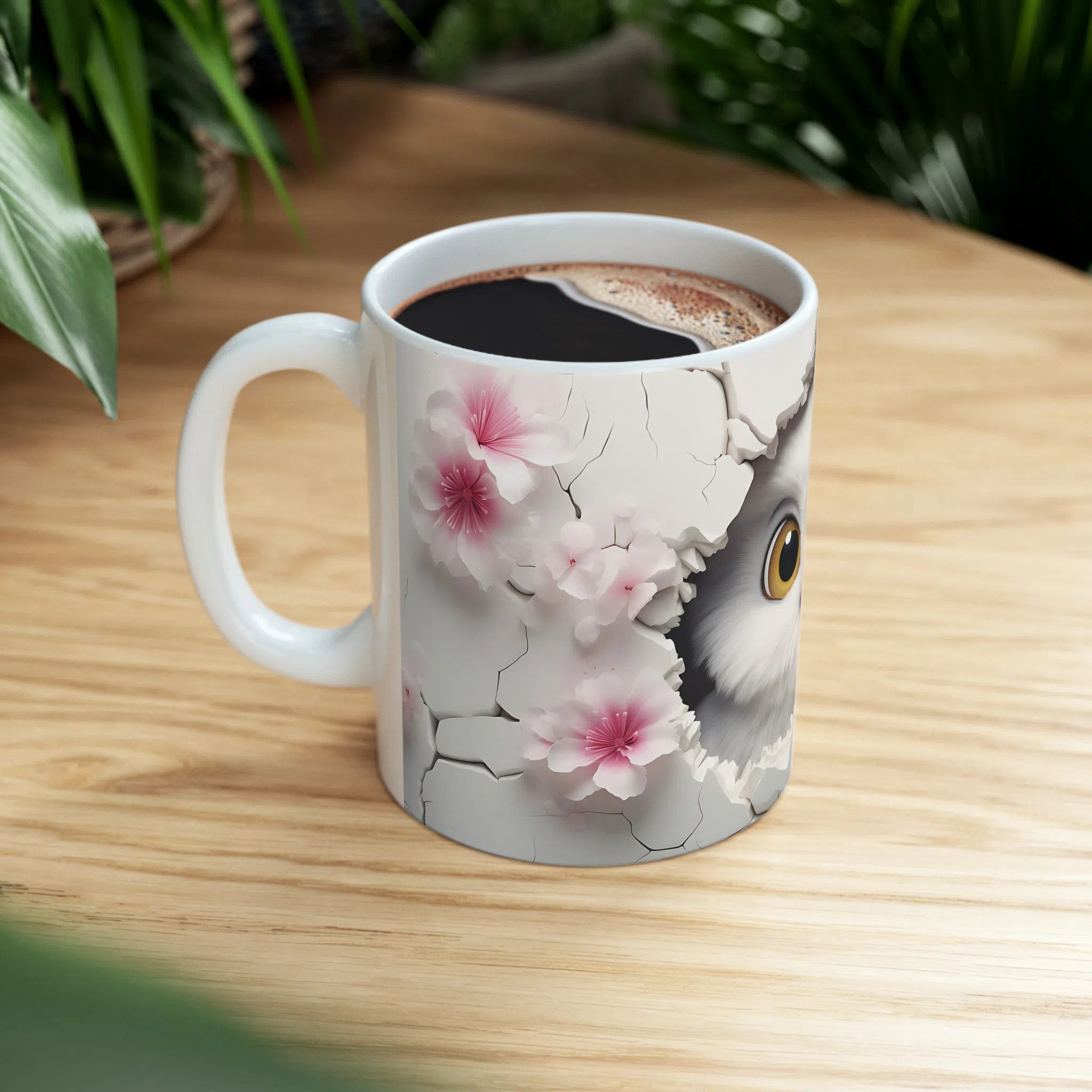 ماگ طرح سه بعدی حیوانات جغد owl مدل NM3203 — تصویر 4