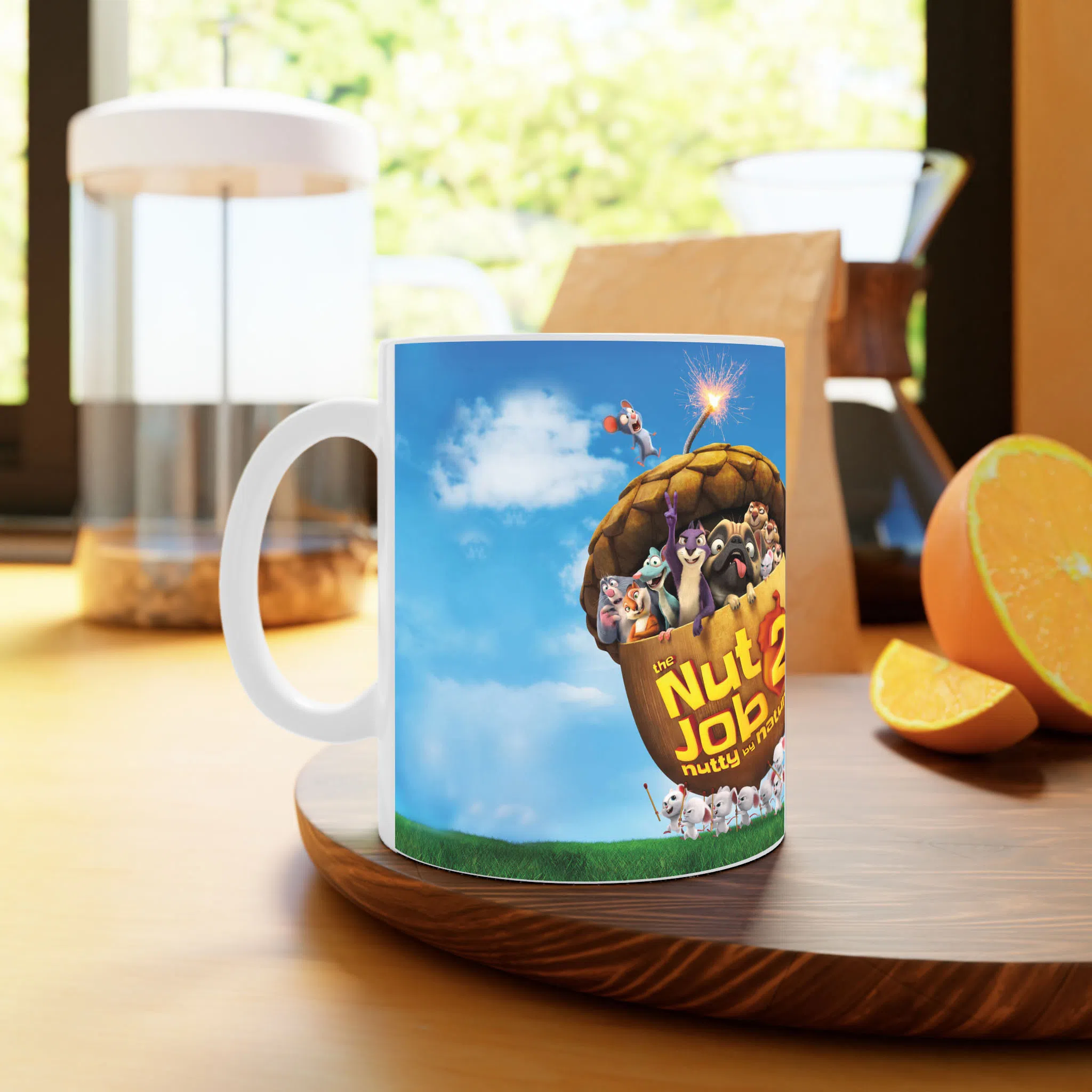 ماگ لیمینات طرح فیلم عملیات آجیل The Nut Job کد NM13030 — تصویر 3