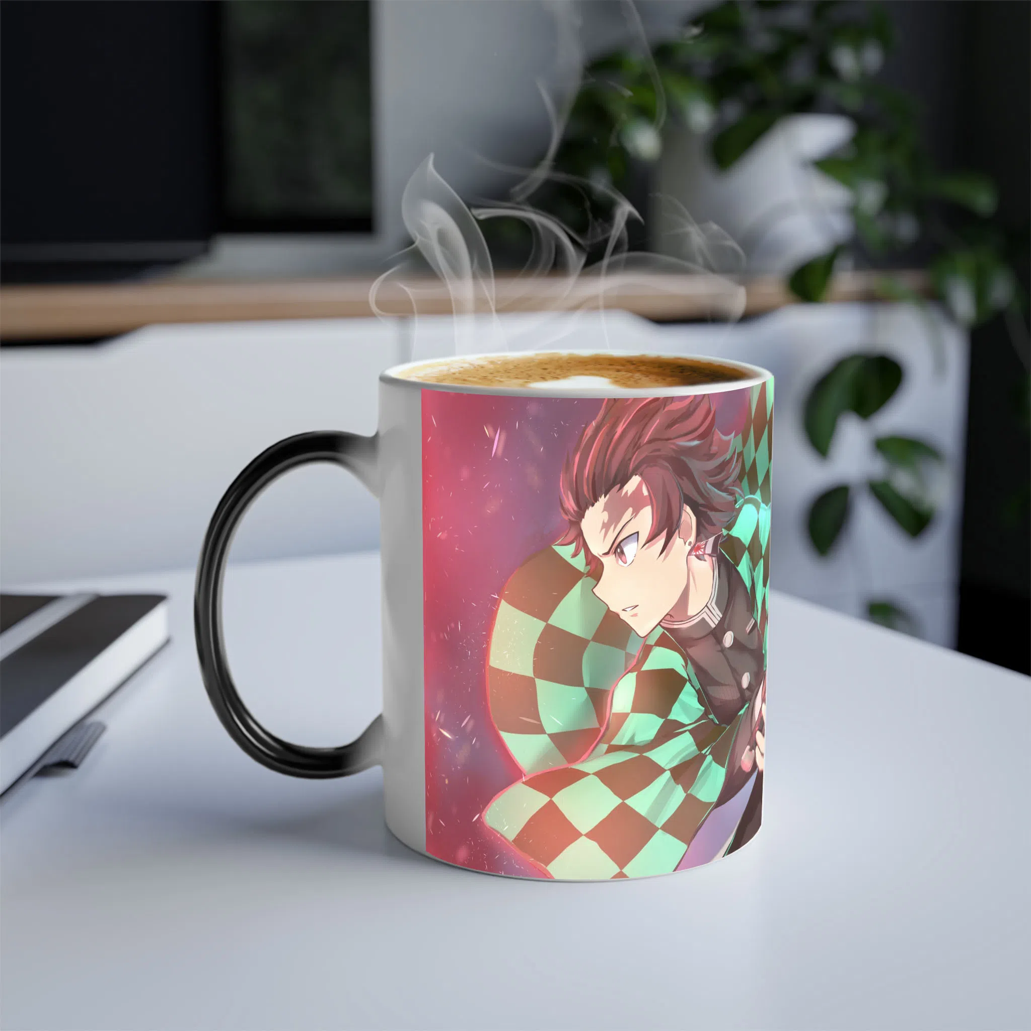 ماگ حرارتی لیمینات طرح انیمه شیطان کش تانجیرو Tanjiro Kimetsu no Yaiba Demon Slayer کد NM0670 — تصویر 3