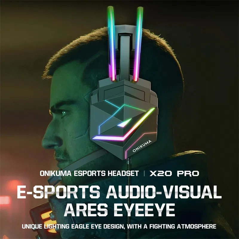 هدفون مخصوص بازی اونیکوما مدل X20 RGB-HEAD — تصویر 3