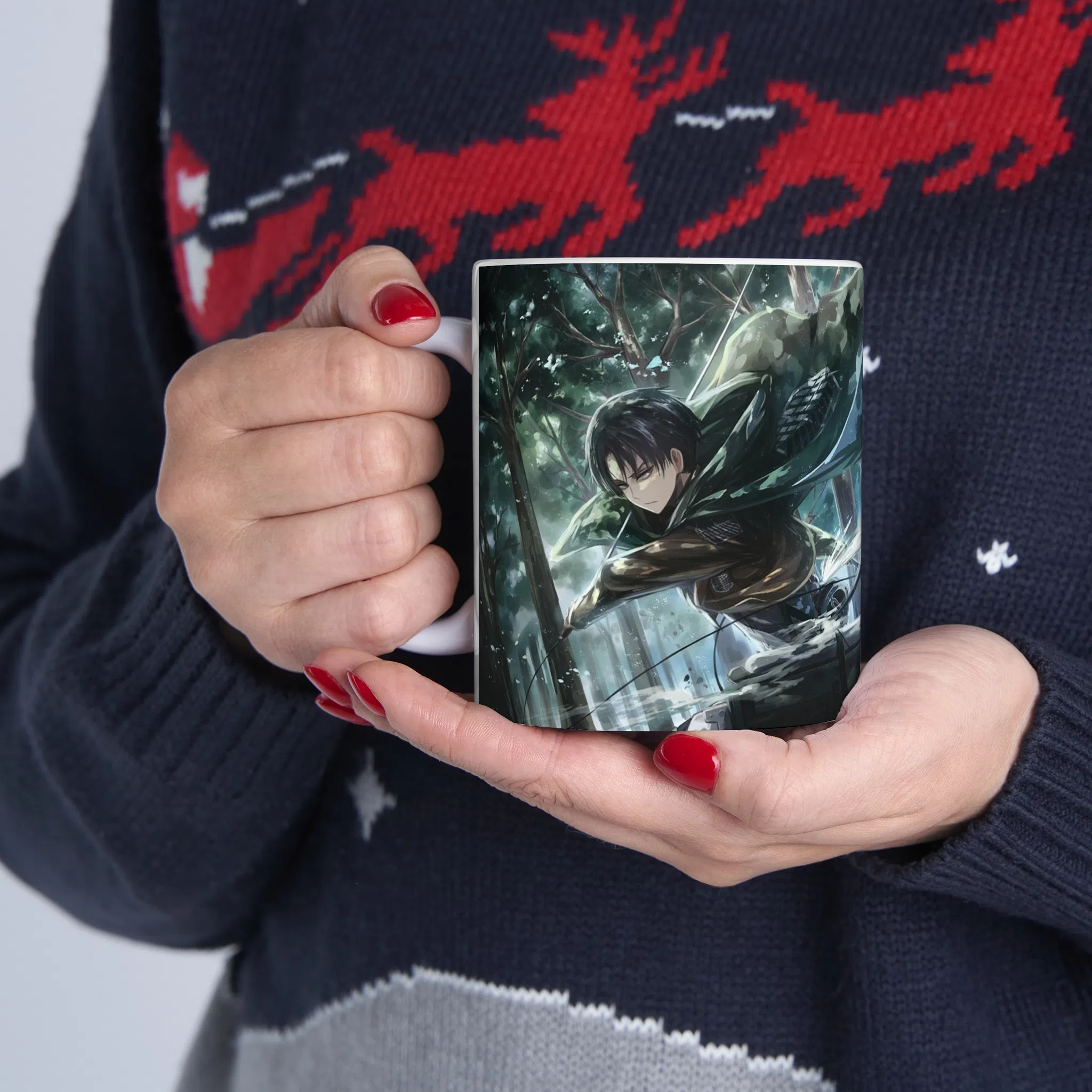 ماگ طرح انیمه اتک ان تایتان Attack on the Titan مدل NM2616 — تصویر 6