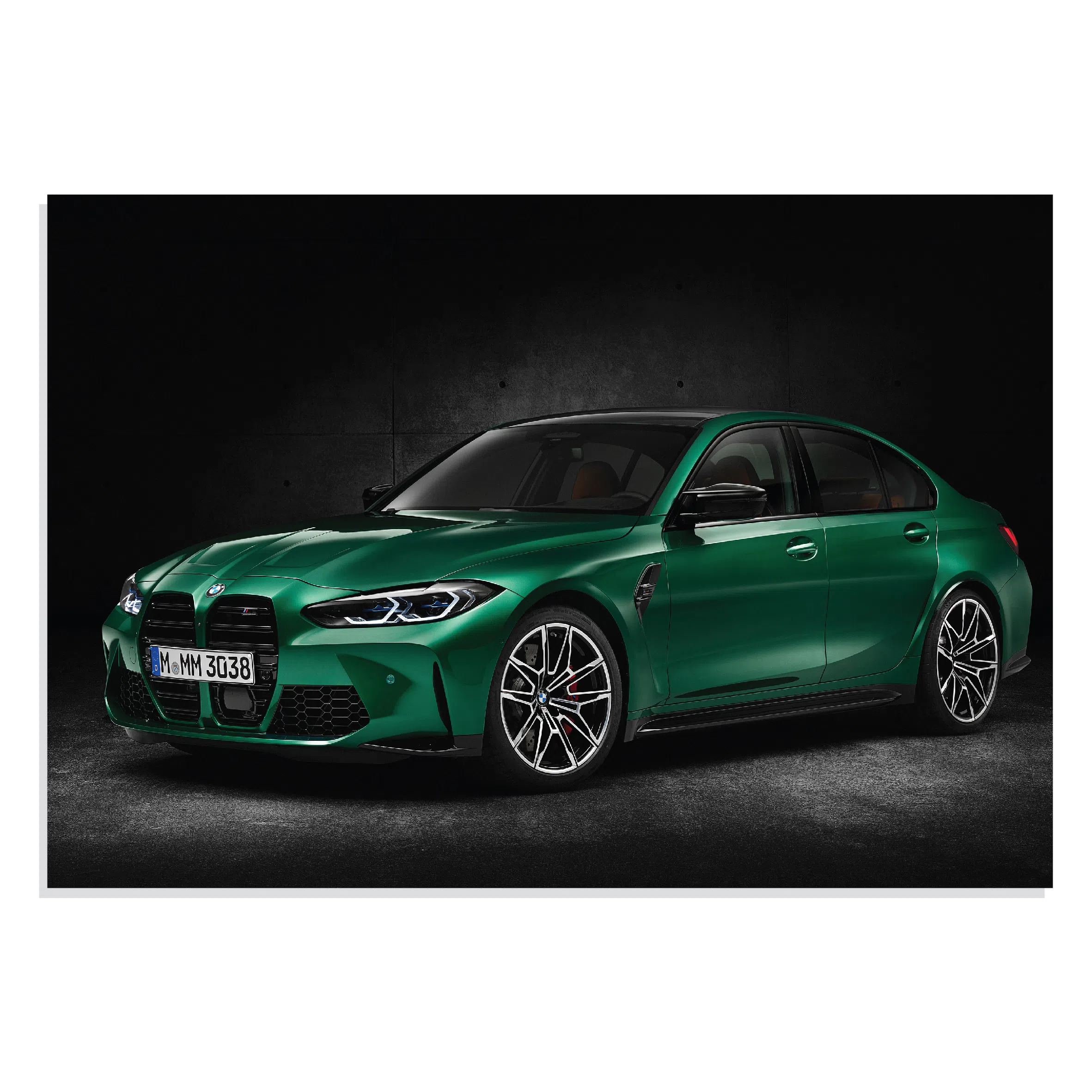 پوستر طرح ماشین بی ام دبلیو ام 3 - BMW M3 Competition مدل NV0738