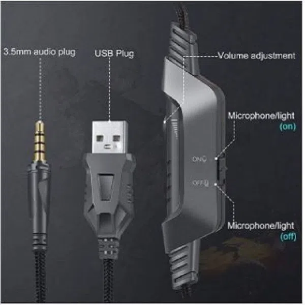 هدست مخصوص بازی اونیکوما مدل K6 — تصویر 4
