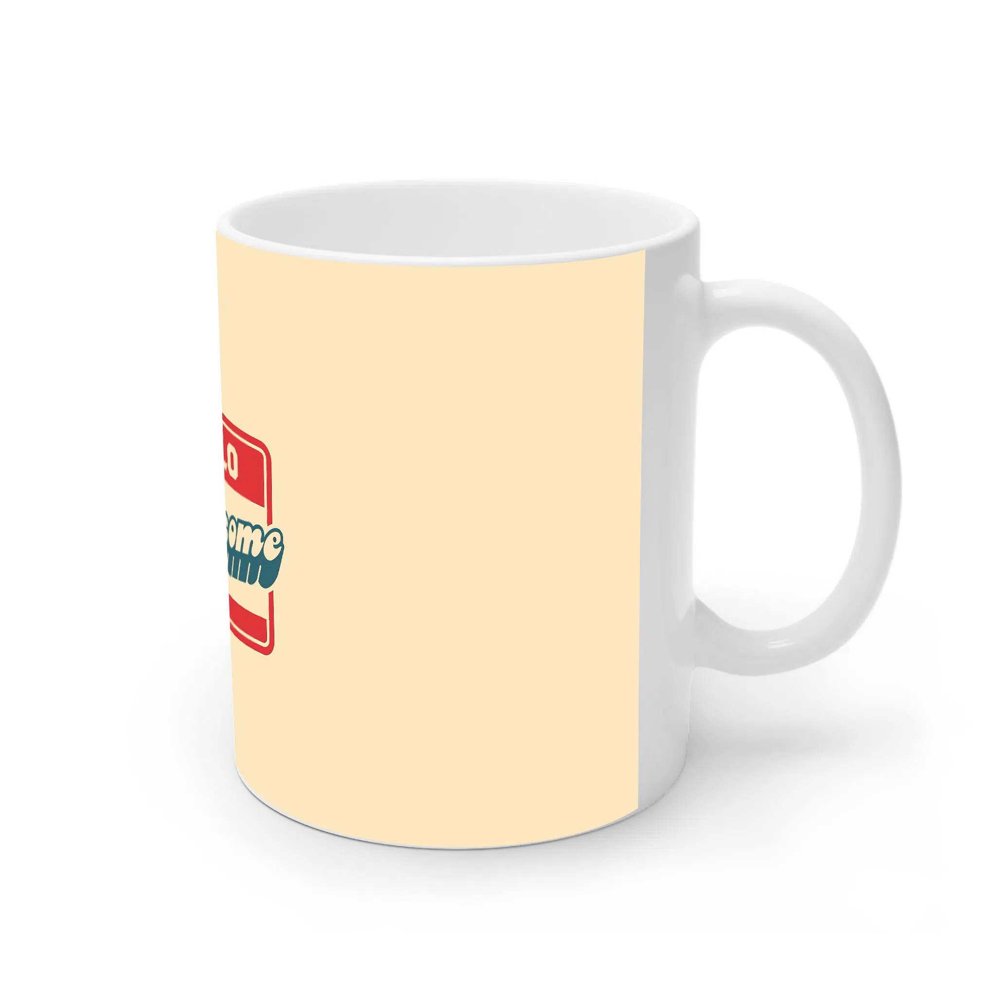 ماگ لیمینات طرح سلام من شگفت انگیزم کد NM14166 — تصویر 2
