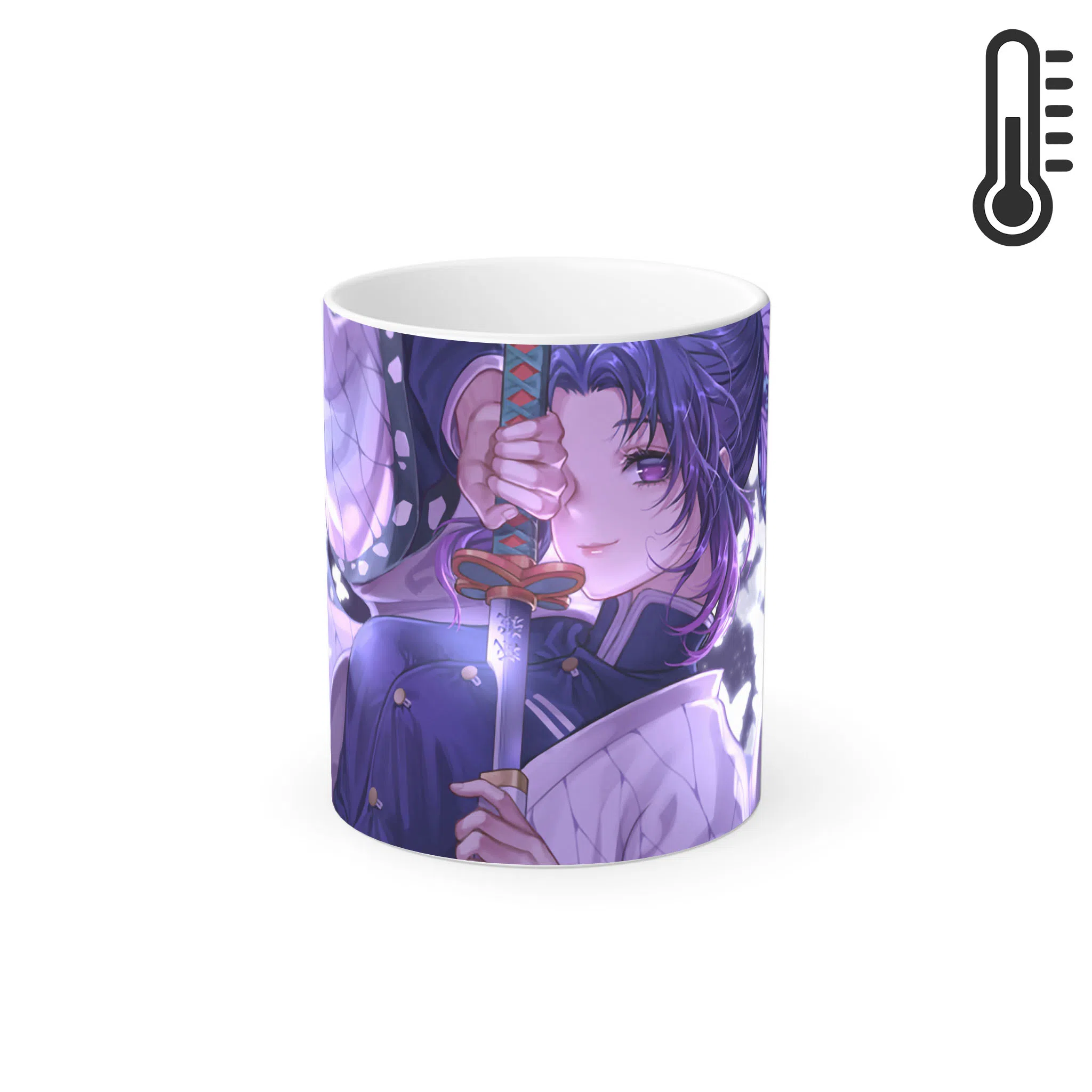 ماگ حرارتی لیمینات طرح انیمه شیطان کش هاشیرا حشره - Shinobu Kochou - Kimetsu no Yaiba - Demon Slayer کد NM0660