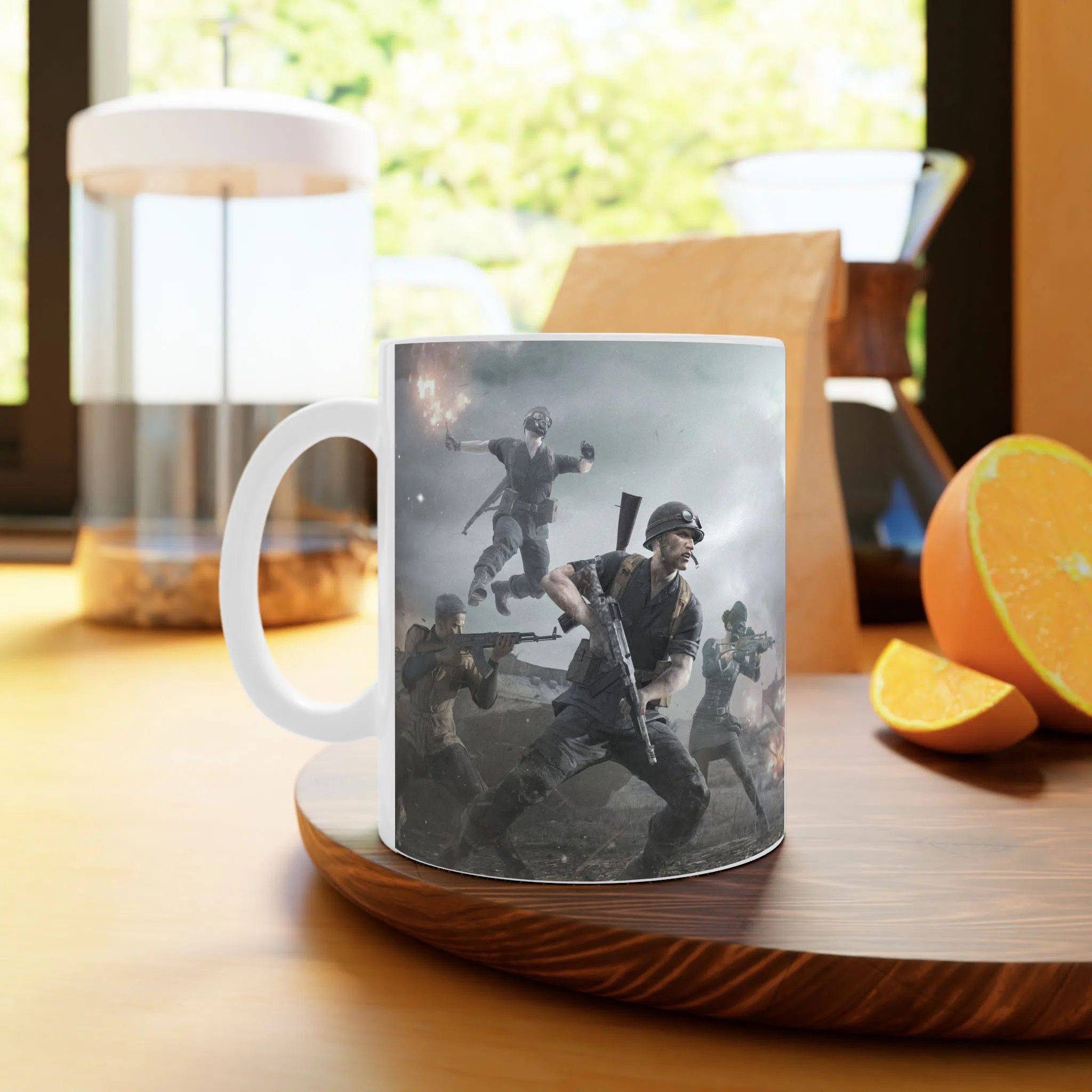 ماگ لیمینات طرح بازی پابجی PUBG Game کد NM9097 — تصویر 3
