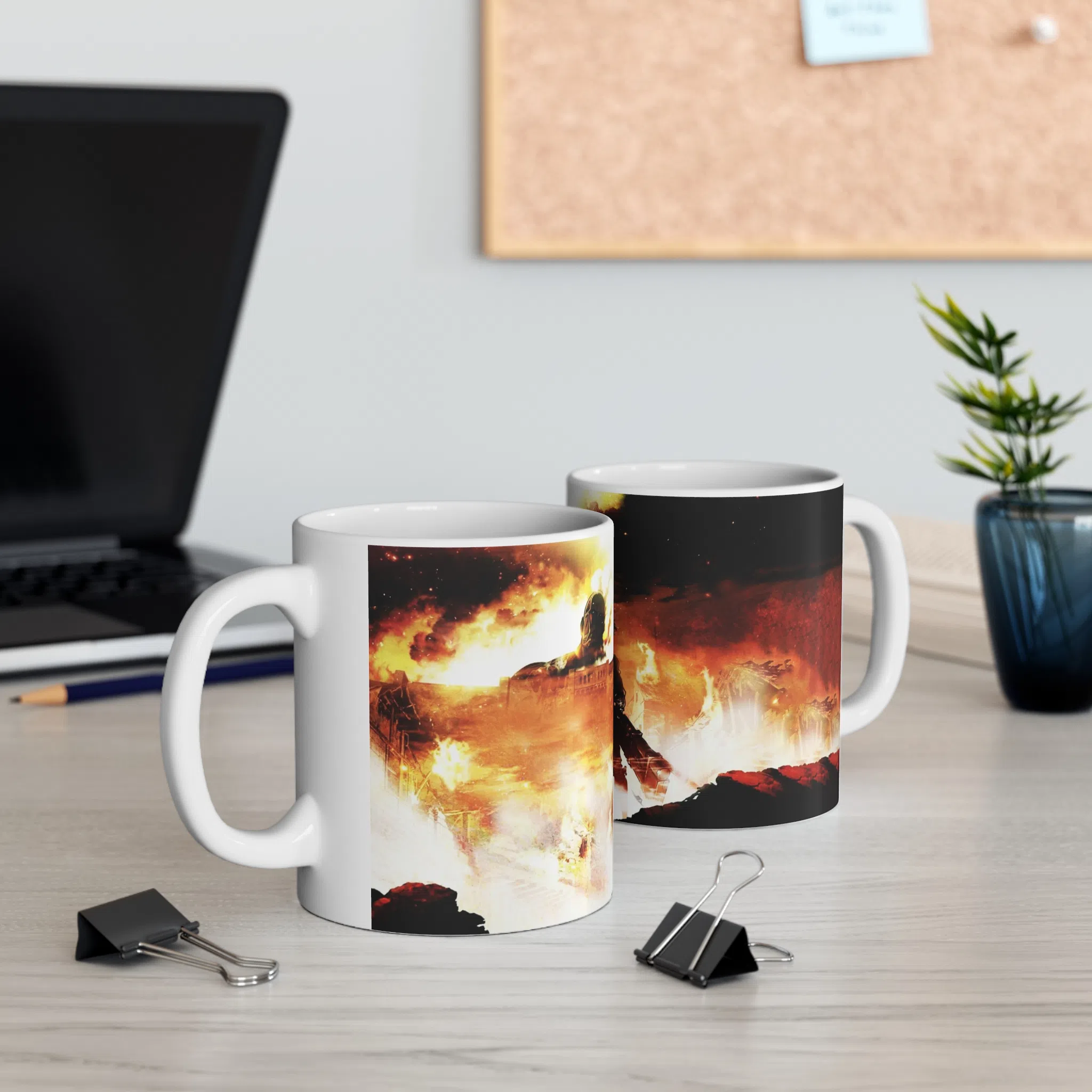 ماگ طرح انیمه اتک ان تایتان Attack on the Titan مدل NM2528 — تصویر 3