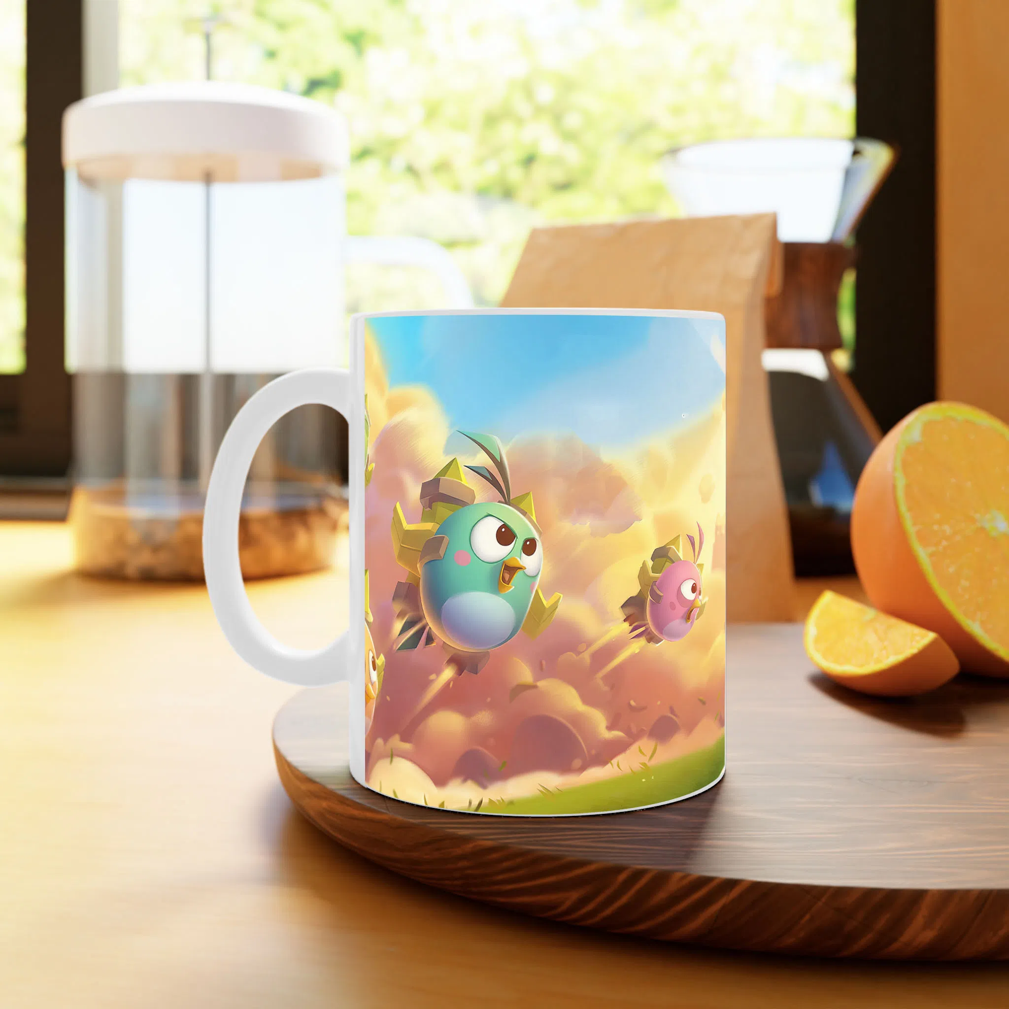 ماگ لیمینات طرح بازی پرندگان خشمگین Angry Birds Game کد NM5939 — تصویر 3