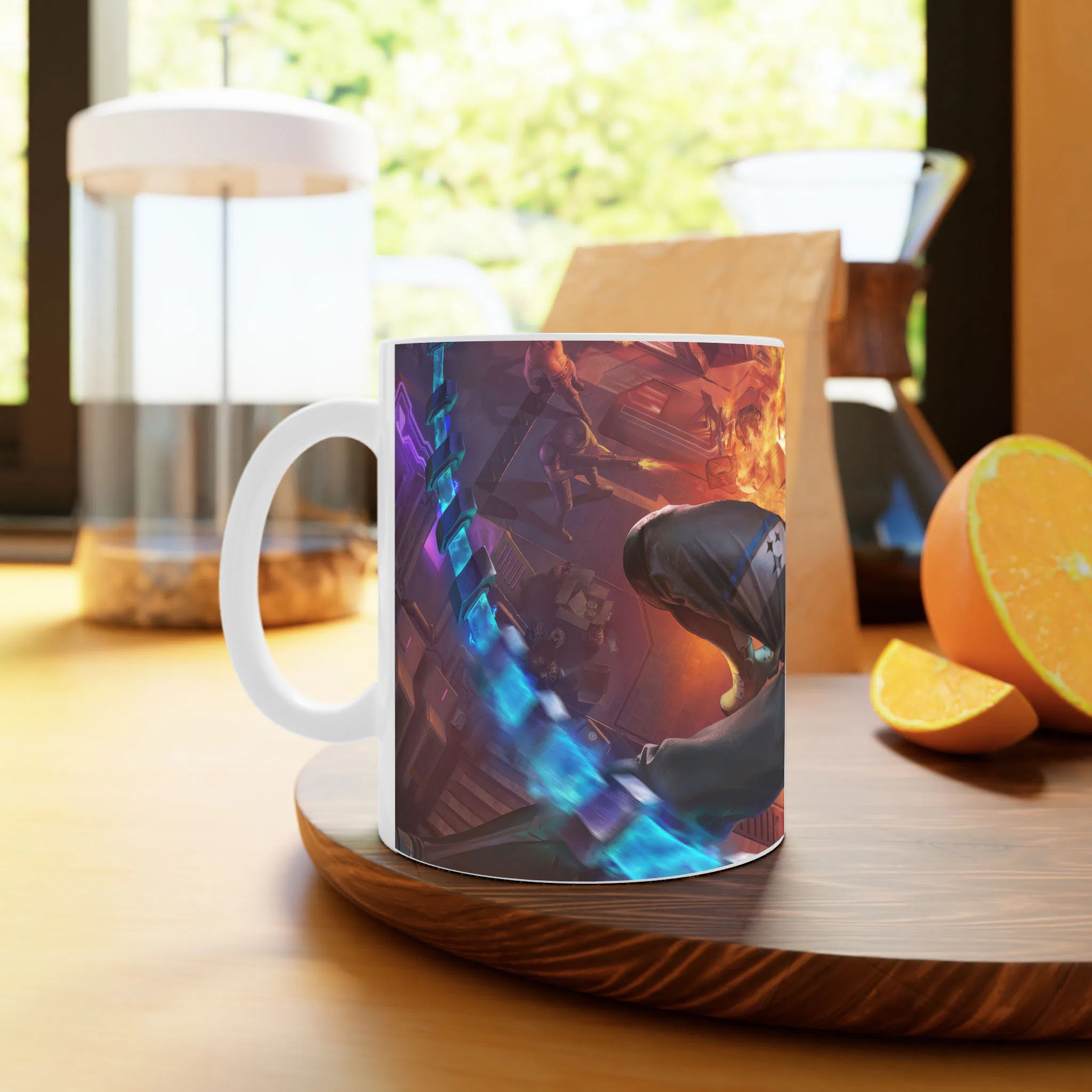 ماگ لیمینات طرح بازی سایبرپانک Cyberpunk 2077 Game کد NM6544 — تصویر 3