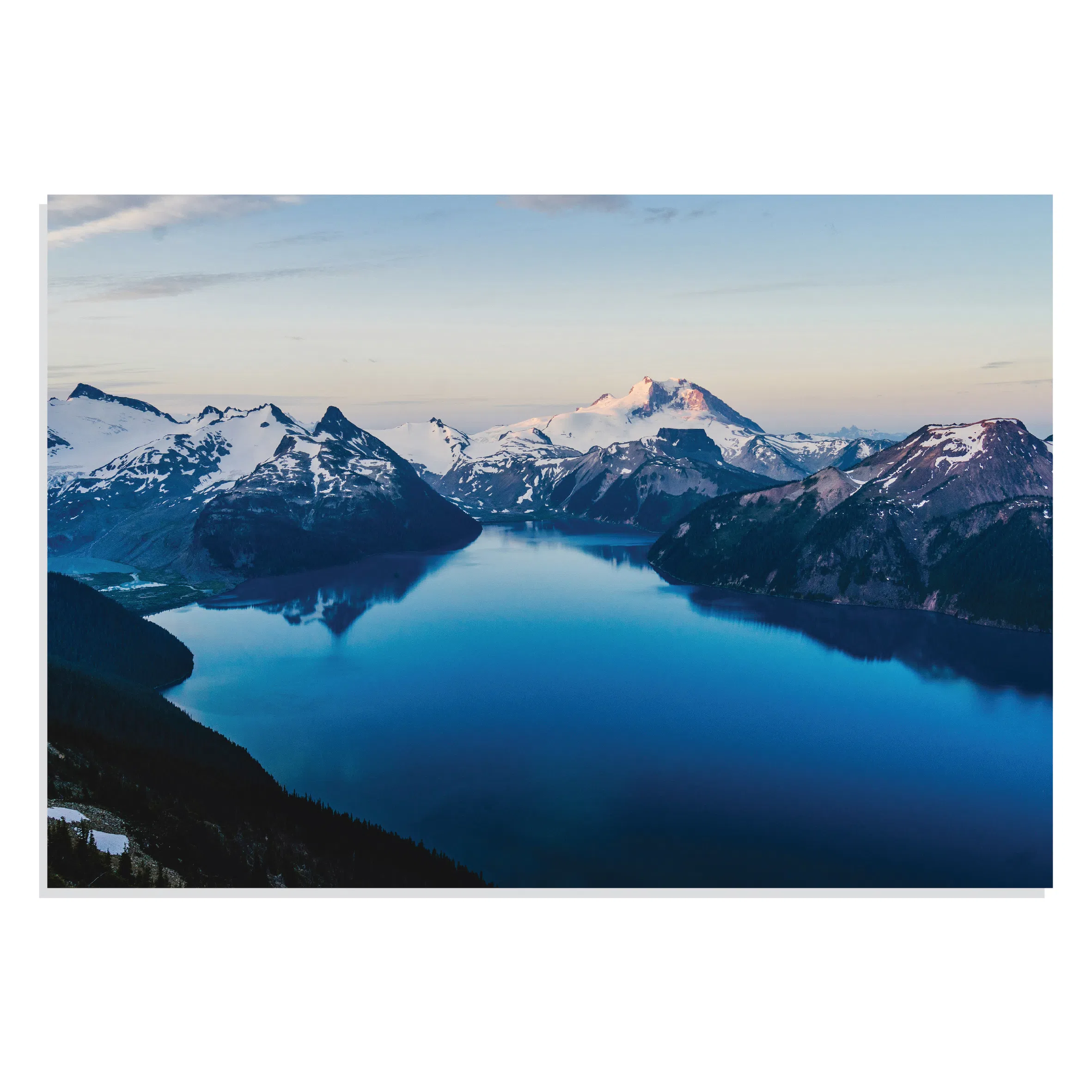 تابلو شاسی طرح دریاچه و کوهستان Lake &amp; Mountains مدل NV0759