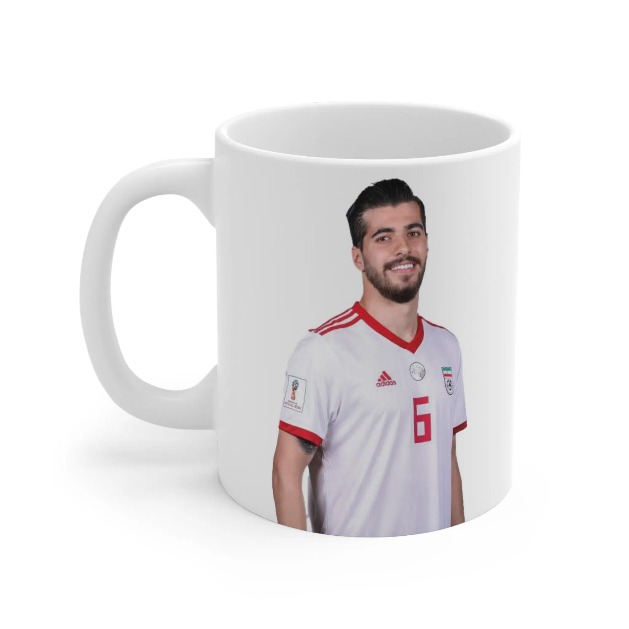 ماگ طرح فوتبالی سعیدعزت الهی مدل NM1689