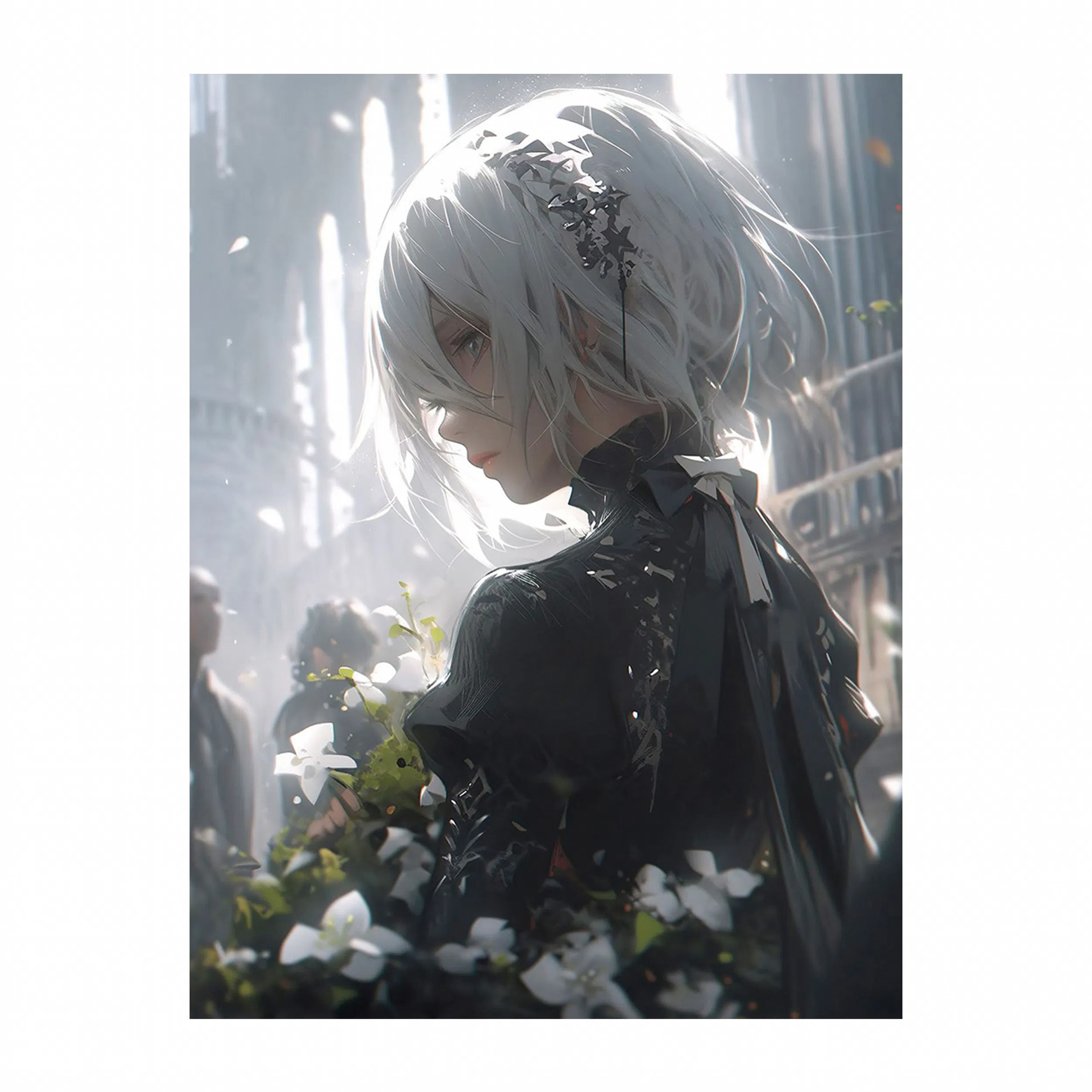 تابلو شاسی لیمینات طرح انیمه نایر اوتوماتا Nier Automata Ai مدل NV1248