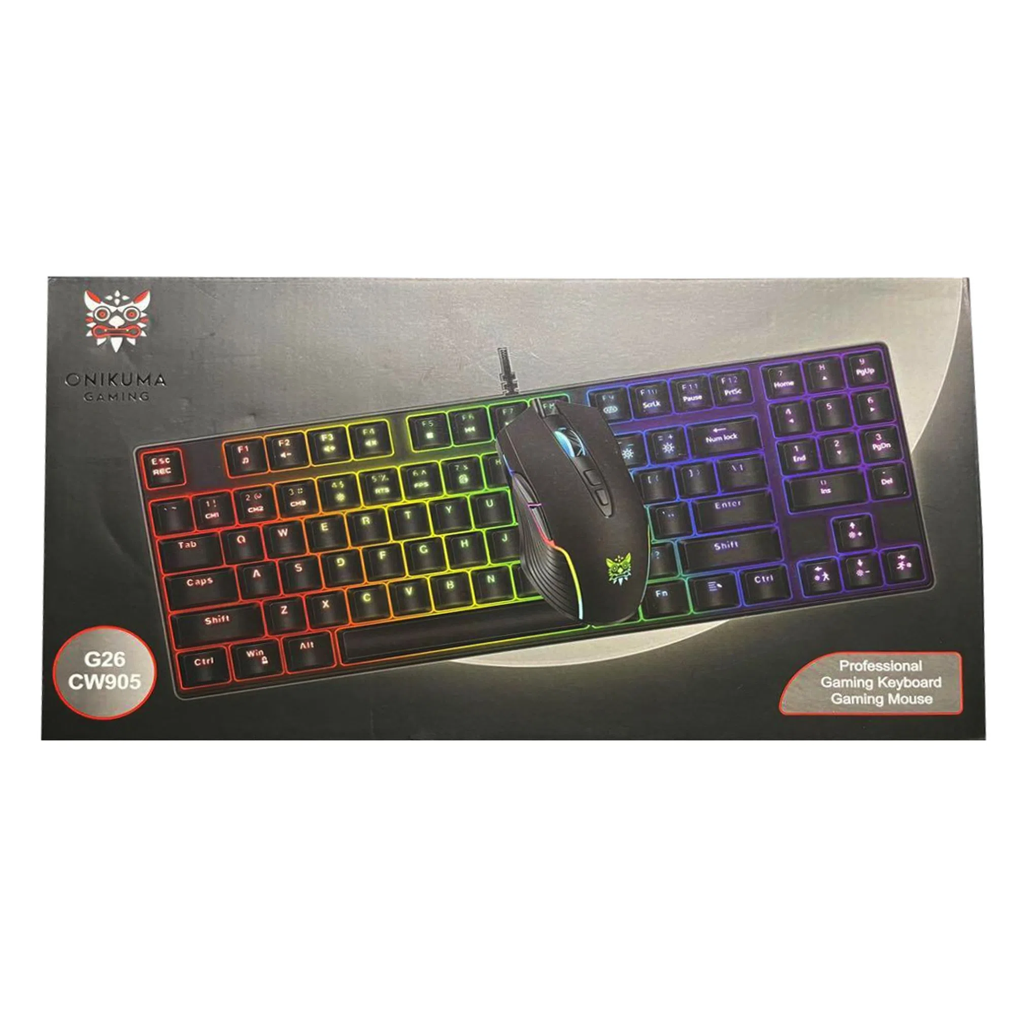 کیبورد و ماوس گیمینگ اونیکوما مدل G26+CW905 Tenkeyless LED RGB — تصویر 6