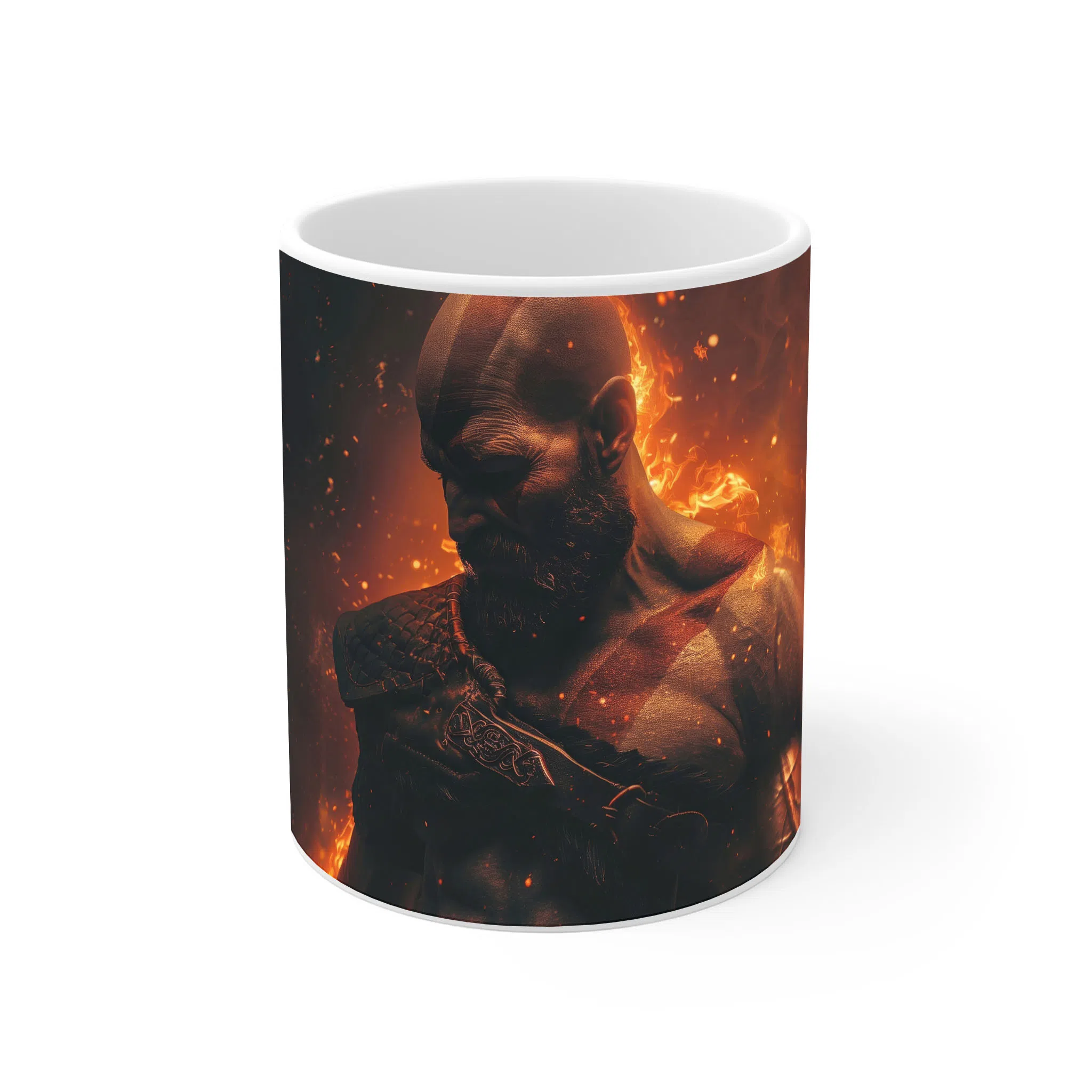 ماگ لیمینات طرح بازی خدای جنگ گاد آف وار God of War Kratos Game کد NM7745 — تصویر 2