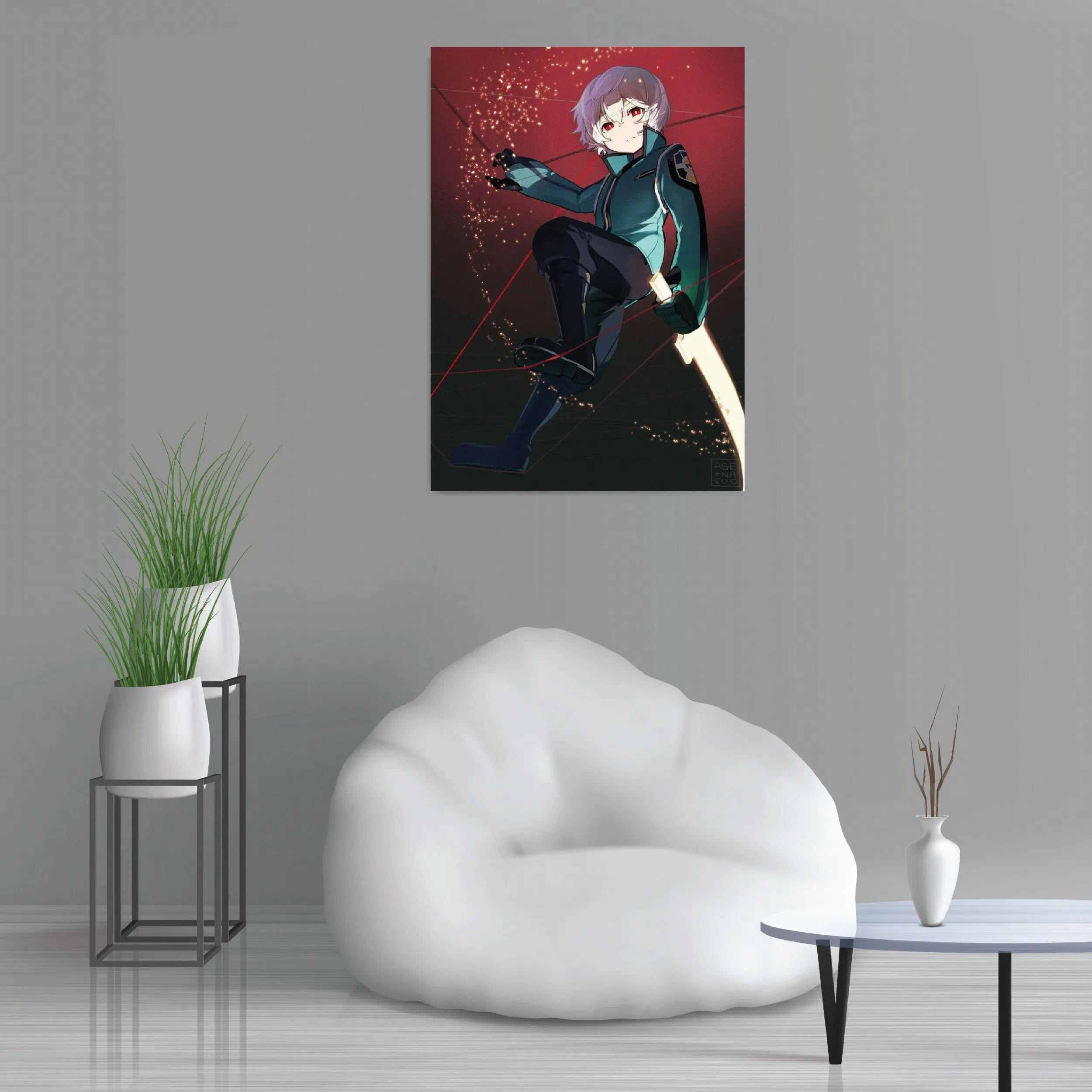 تابلو شاسی لیمینات طرح انیمه ماشه جهان World Trigger مدل NV1093