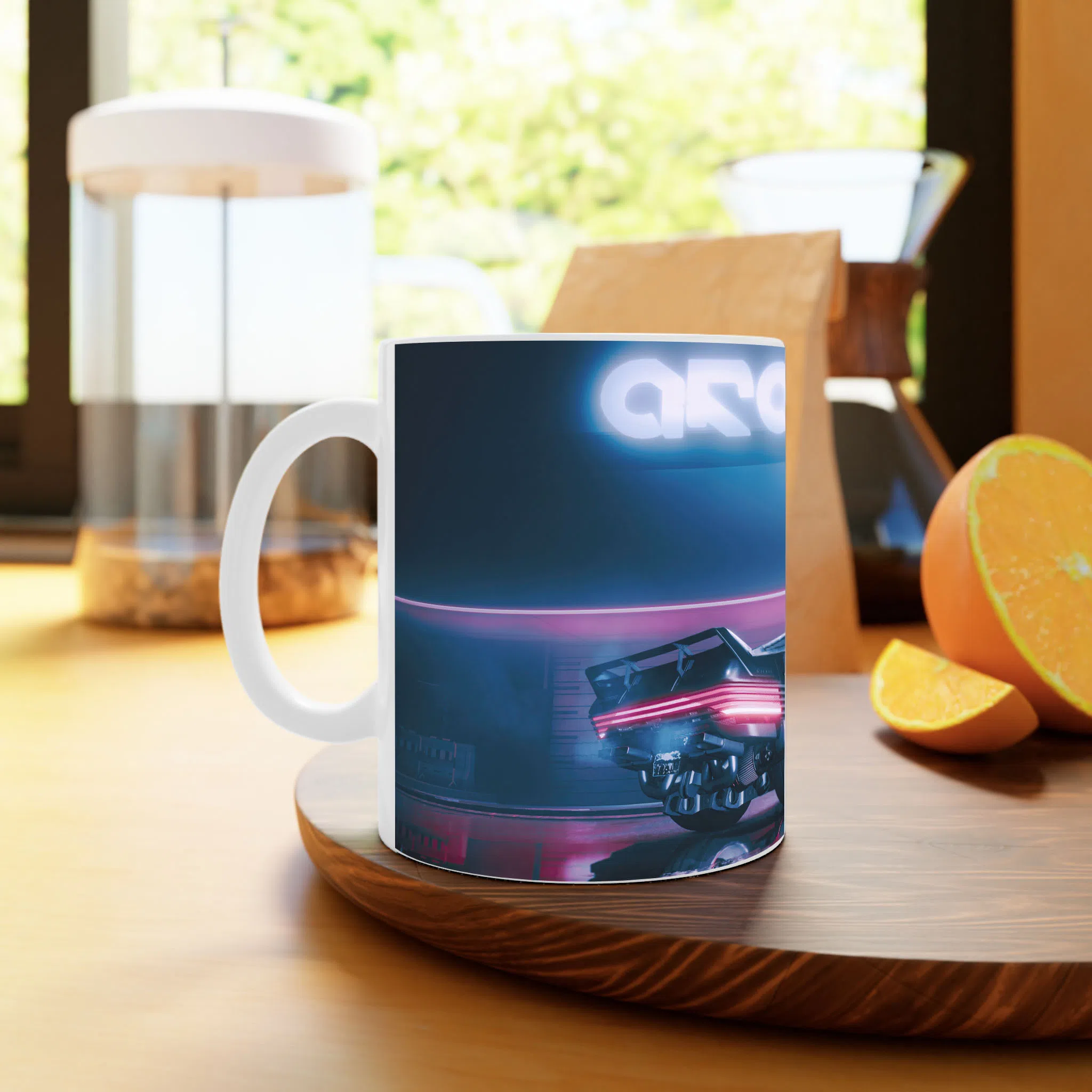 ماگ لیمینات طرح بازی سایبرپانک Cyberpunk 2077 Game کد NM6762 — تصویر 2
