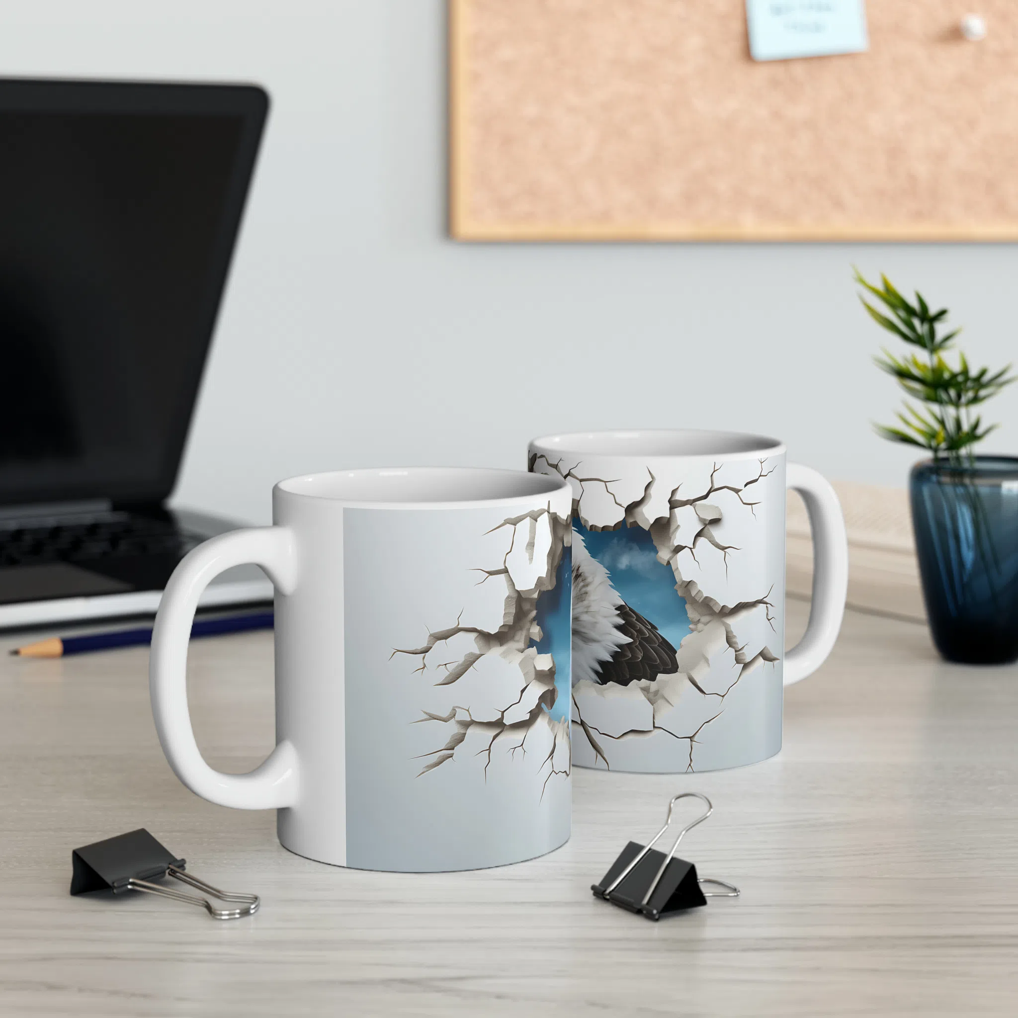 ماگ طرح سه بعدی عقاب مدل NM3022 — تصویر 7