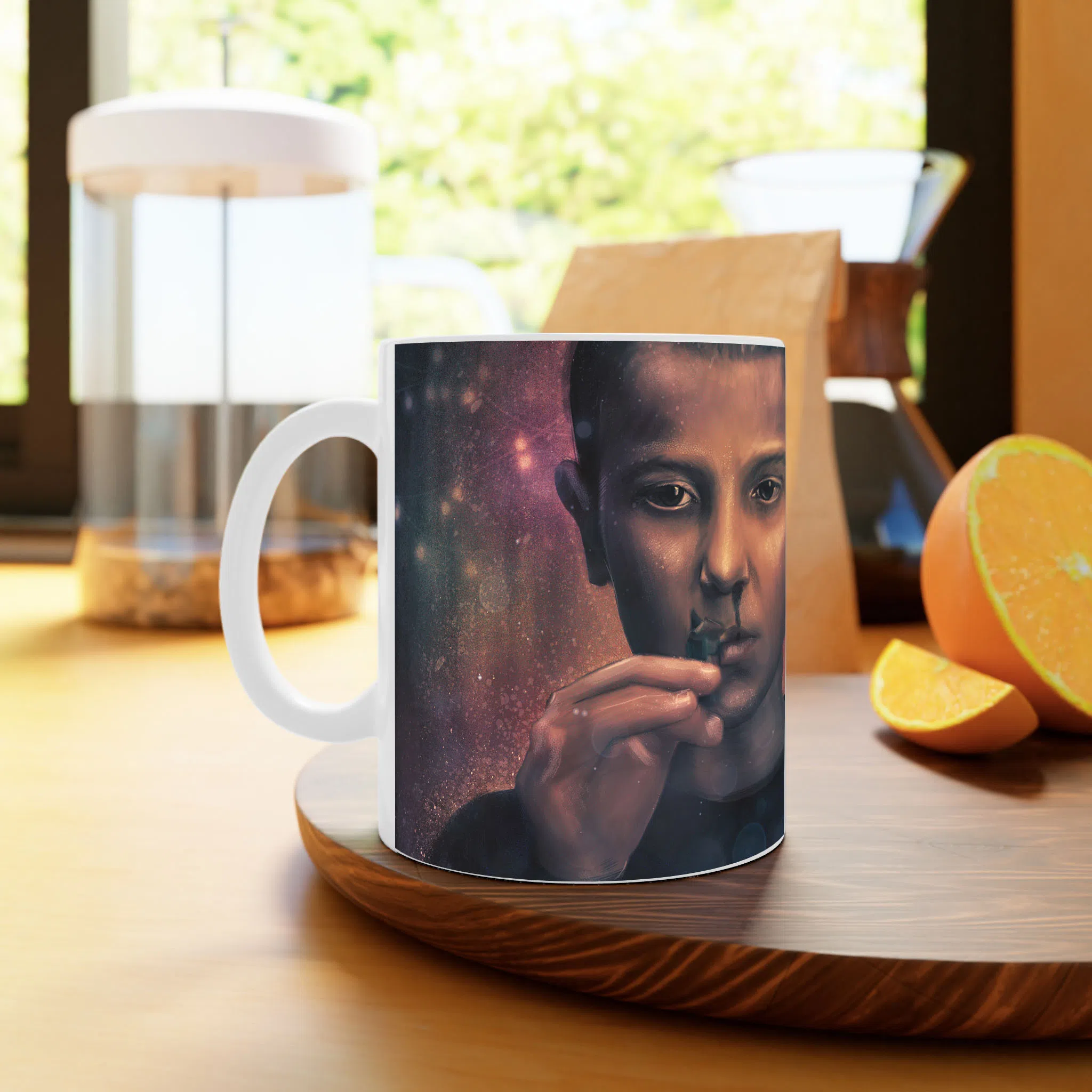 ماگ لیمینات طرح سریال چیز های عجیب Stranger Things کد NM5108 — تصویر 3